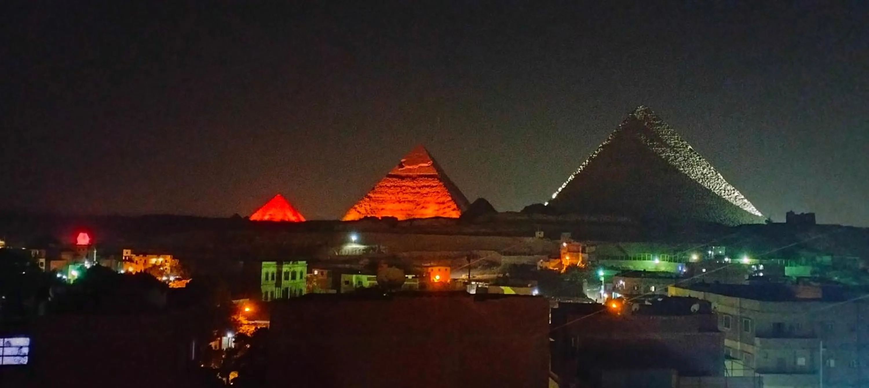 Landmark view in Zeina pyramids view