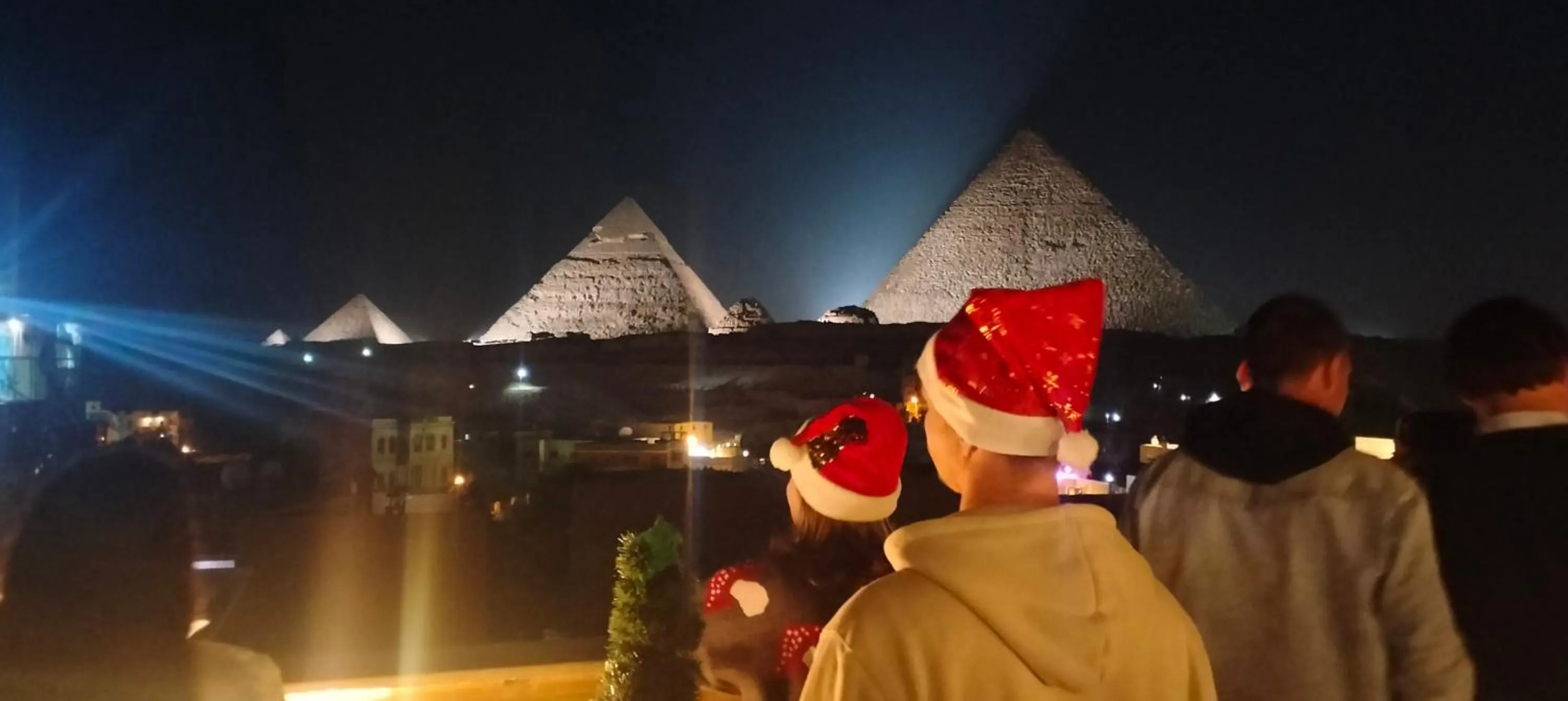 Landmark view in Zeina pyramids view