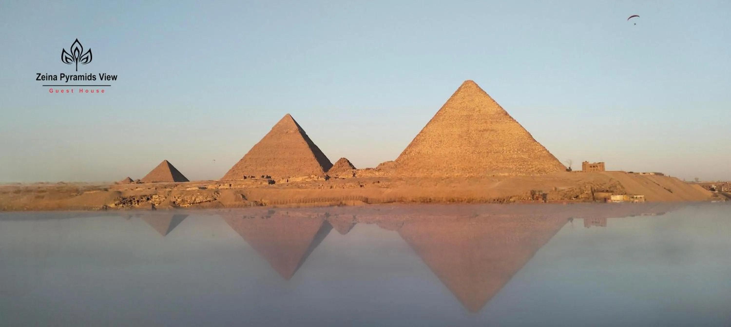 Landmark view in Zeina pyramids view