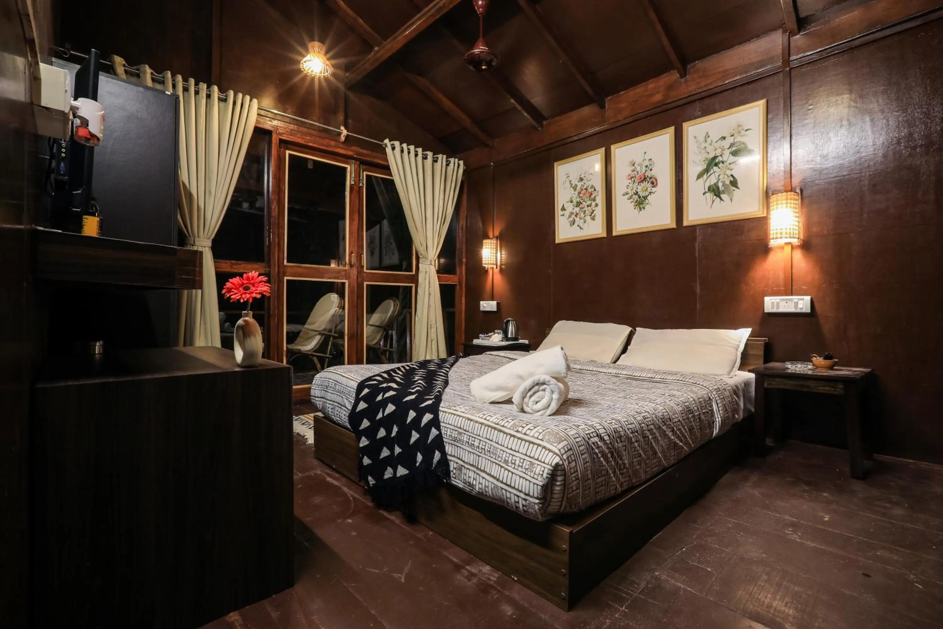 Bedroom, Bed in Woodpegger By The Beach, Mandrem