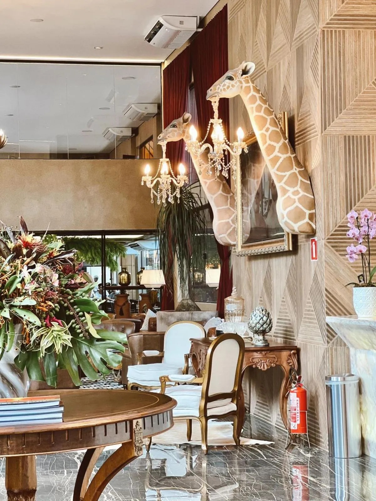 Seating area in Wakanda Hotel