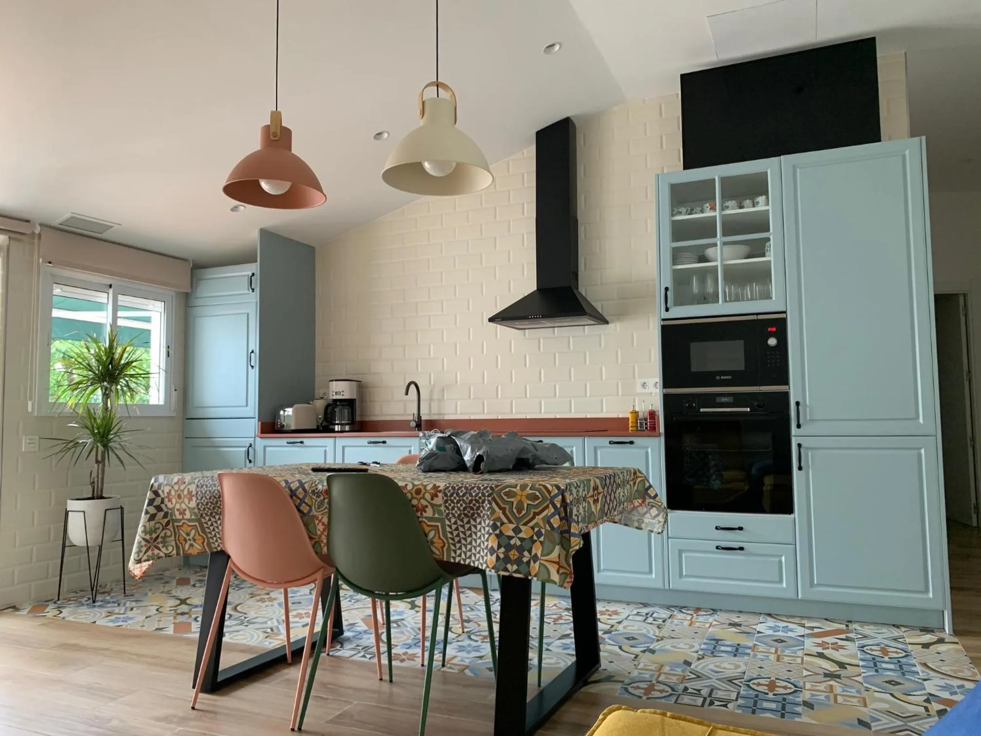 Kitchen or kitchenette in Hotel Artetxe