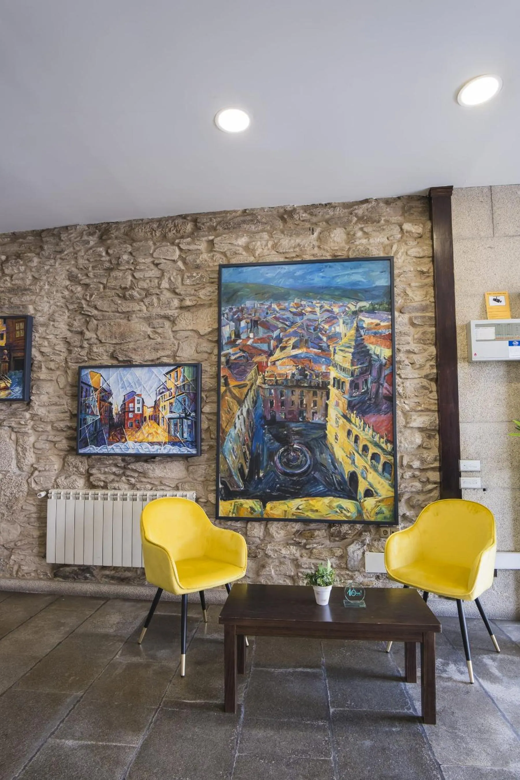 Lobby or reception in Hotel Alda Avenida