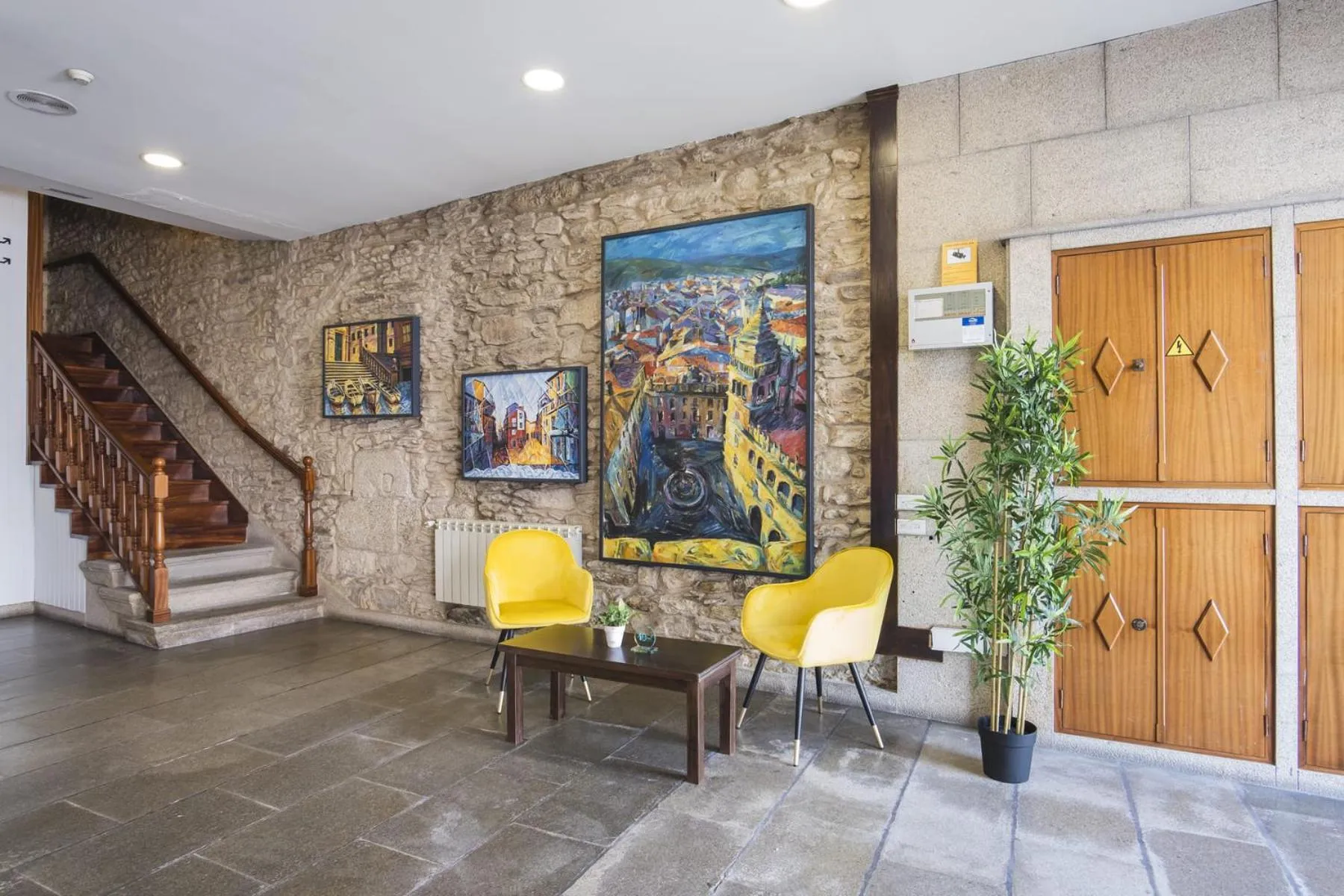 Lobby or reception in Hotel Alda Avenida