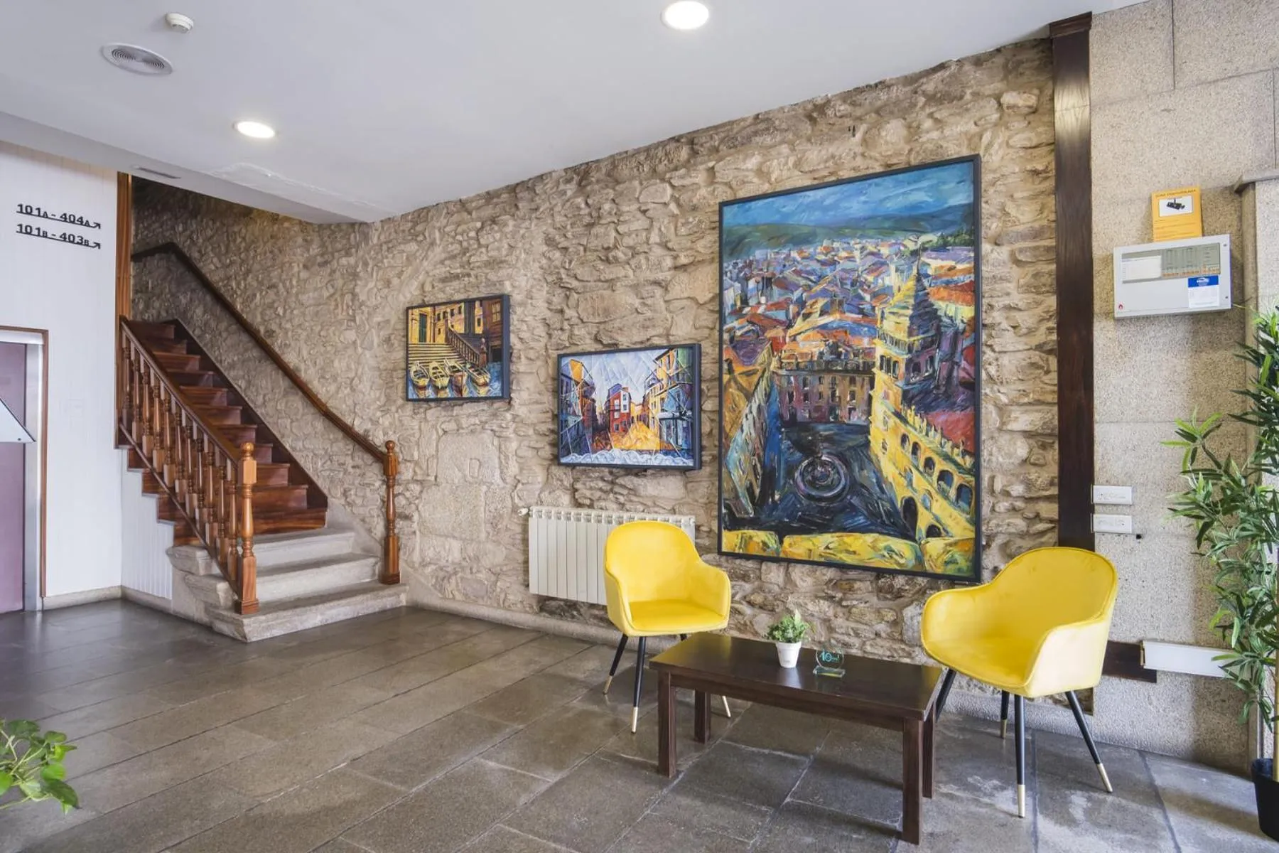 Lobby or reception in Hotel Alda Avenida