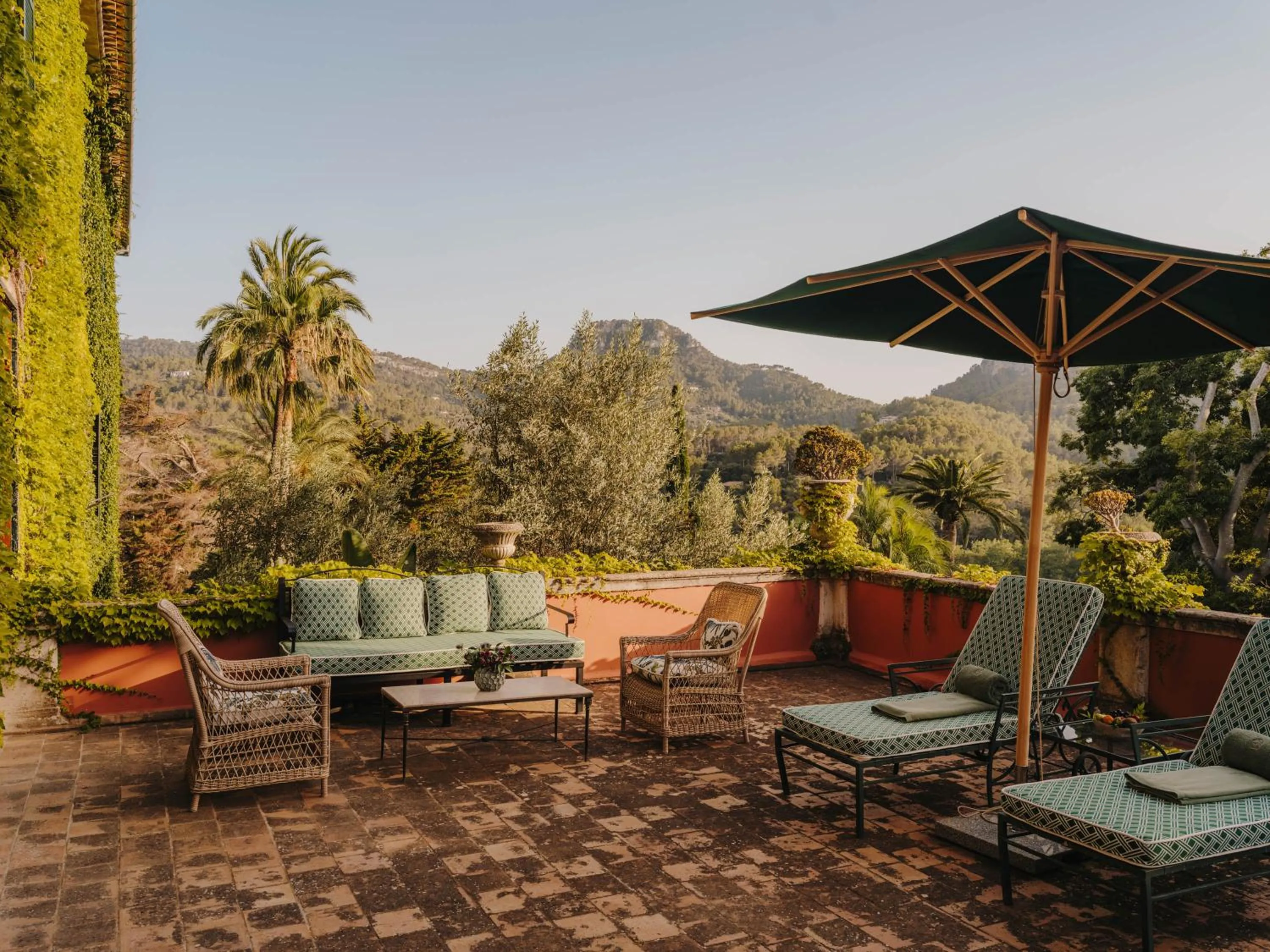 Patio in Grand Hotel Son Net