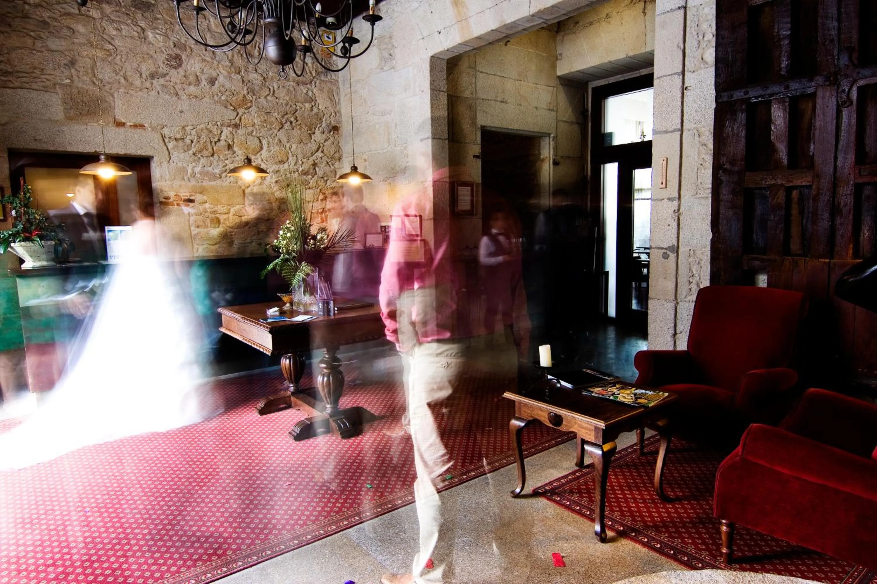 Lobby or reception in Hotel Pazo de Lestrove by Pousadas de Compostela