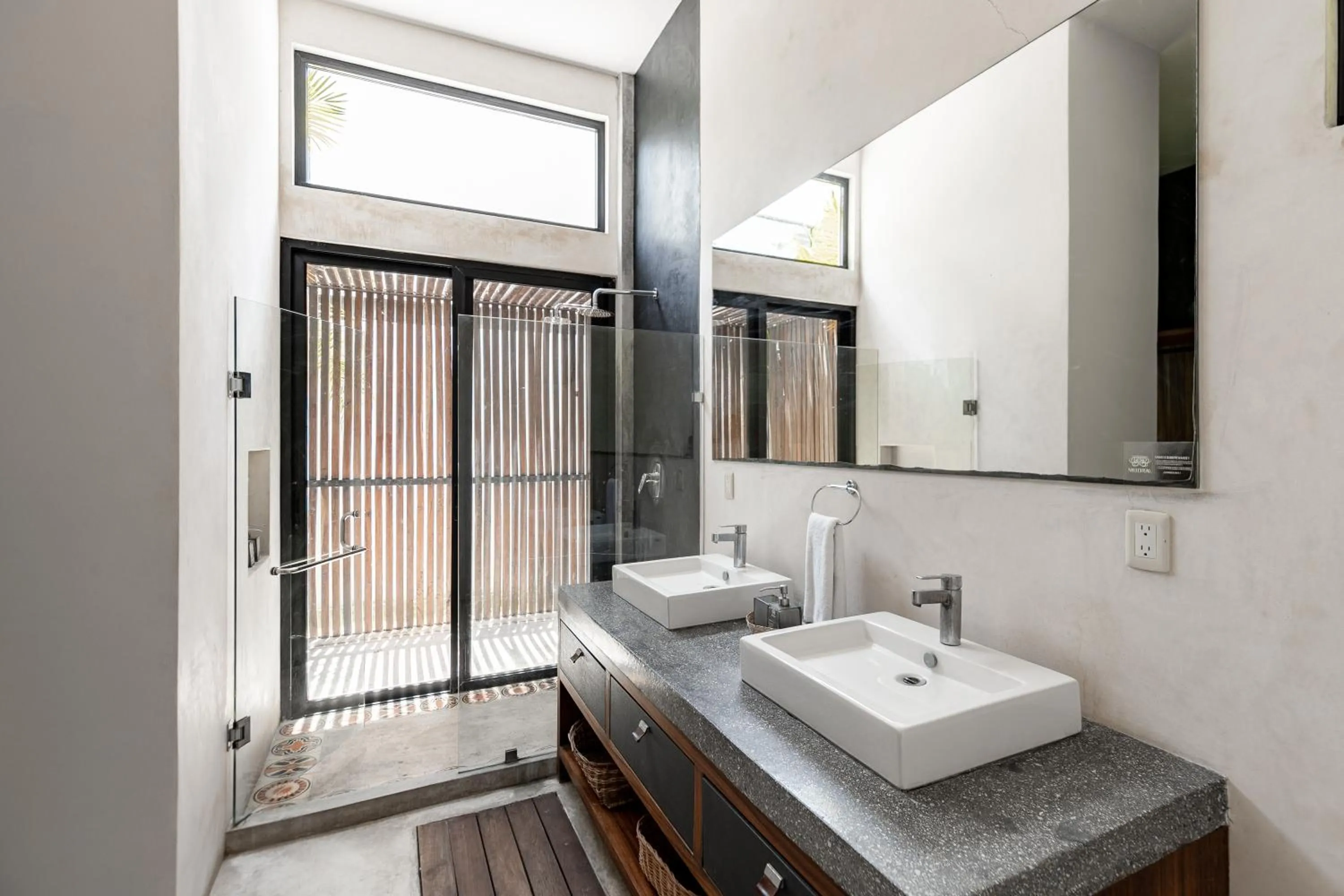 Shower in Lumina at Mudra Tulum