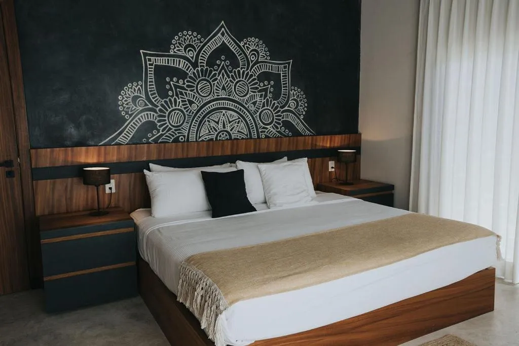 Bed in Lumina at Mudra Tulum