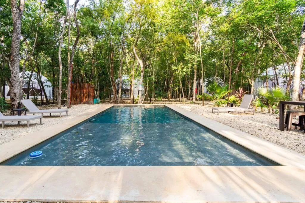 Swimming pool in Glamping Mayan Glam