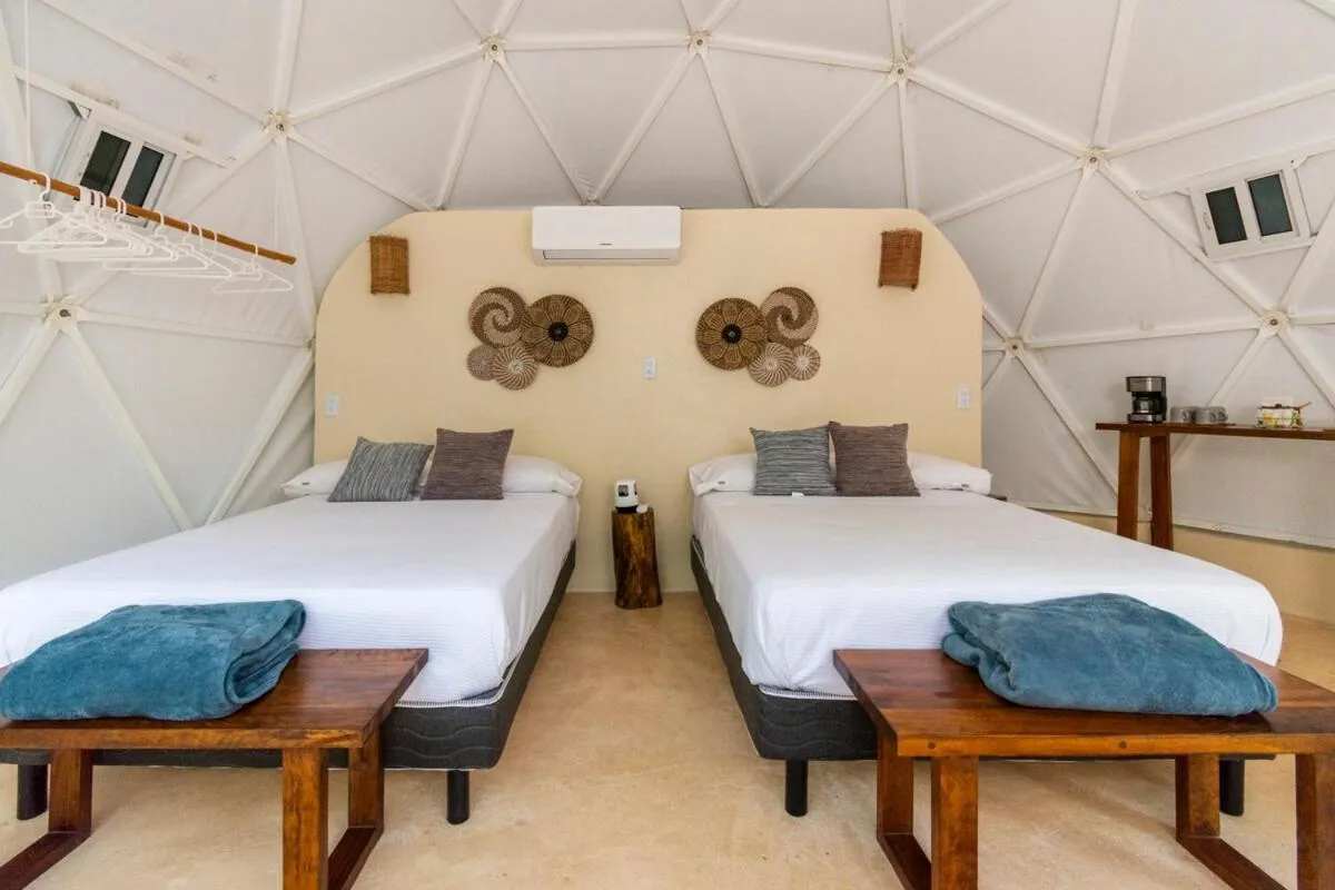 Bed in Glamping Mayan Glam