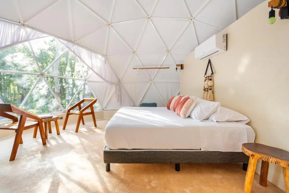 Bed in Glamping Mayan Glam