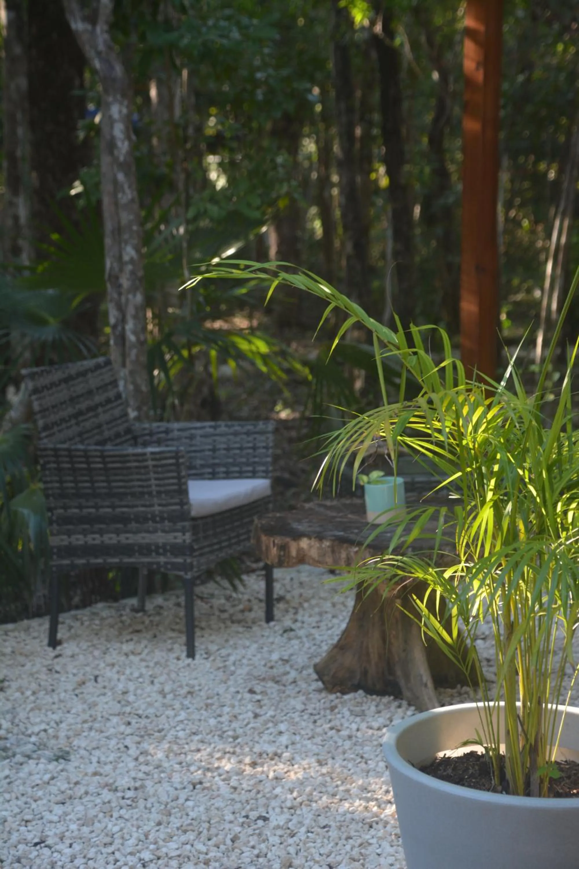 Seating area in Glamping Mayan Glam