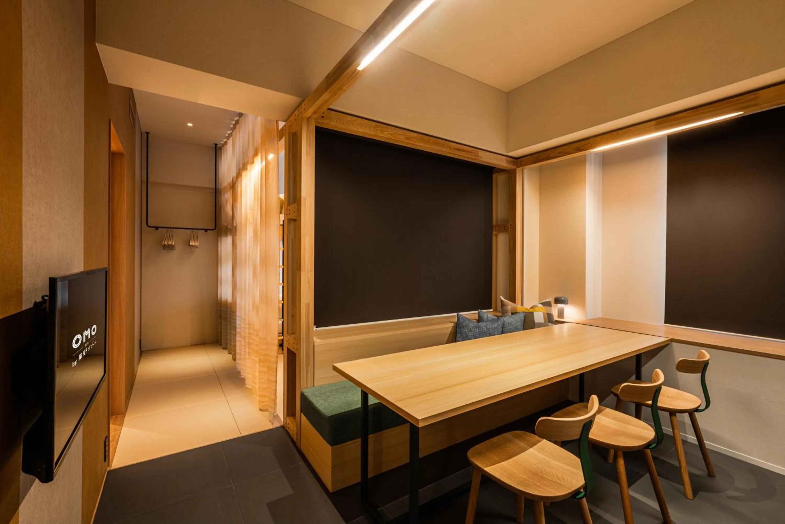 Dining area in OMO5 Kumamoto by Hoshino Resorts