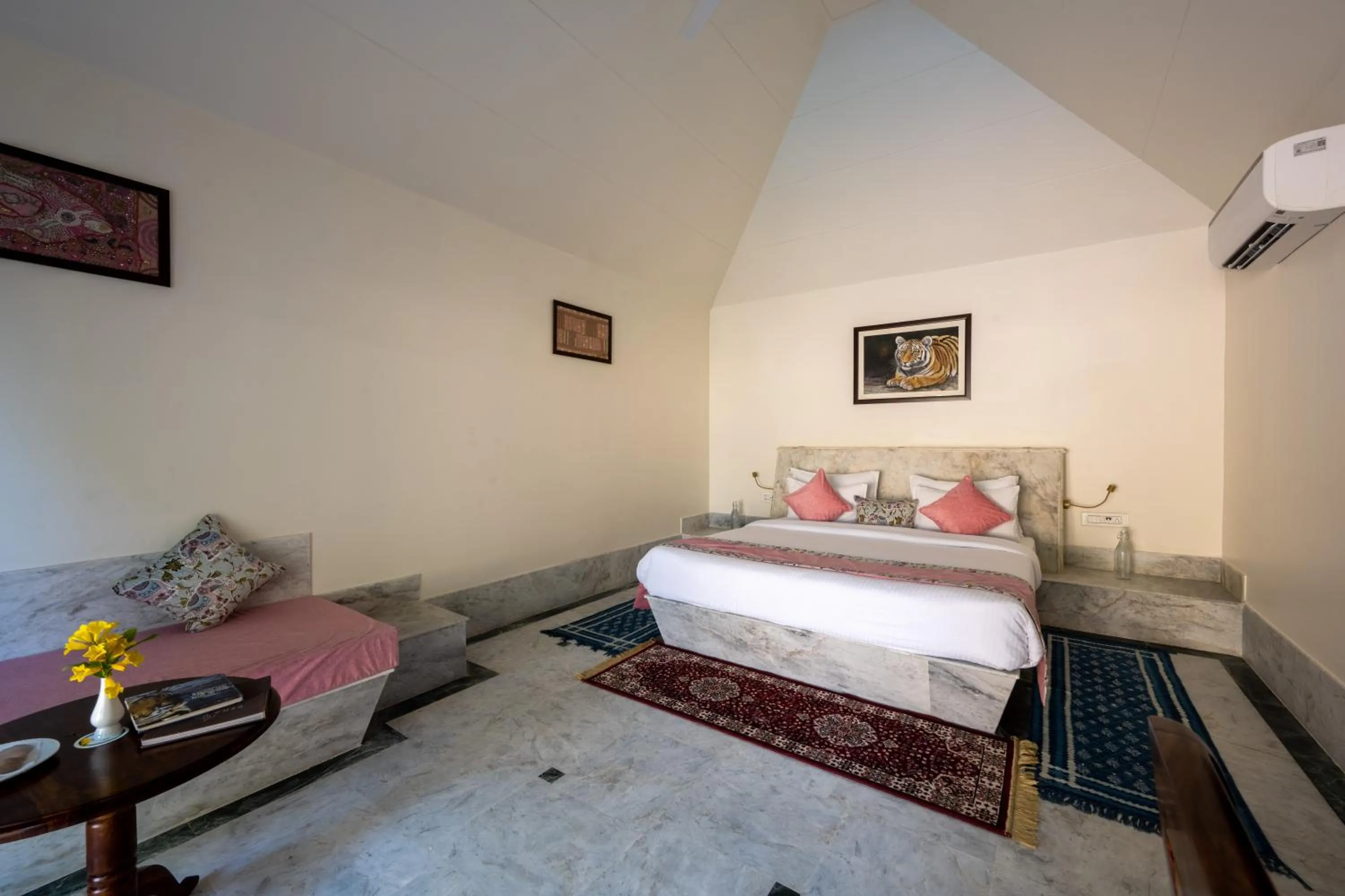 Bed in Aangan Resort Ranthambhore - A Private Pool Villa