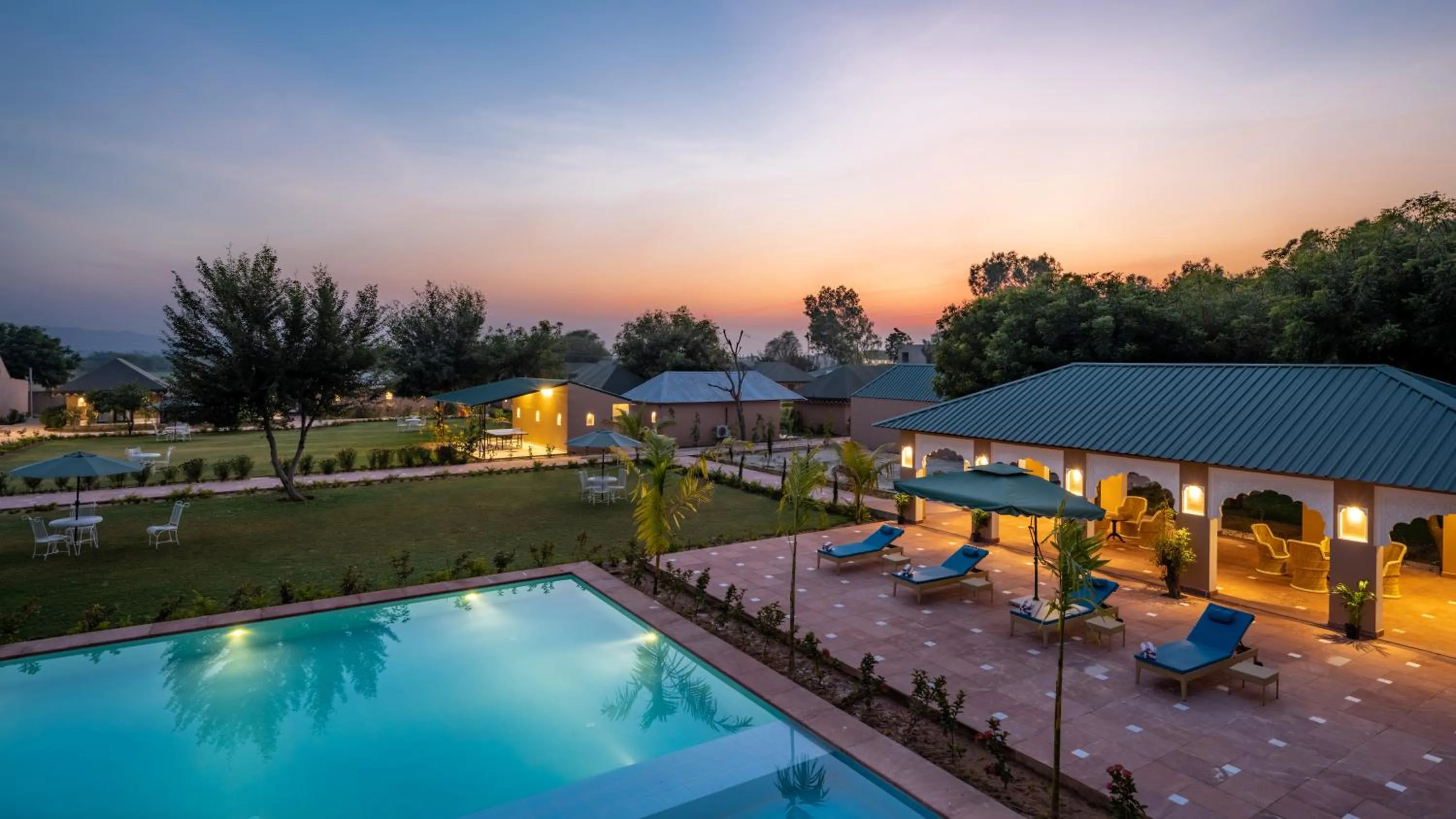 Area and facilities in Aangan Resort Ranthambhore - A Private Pool Villa