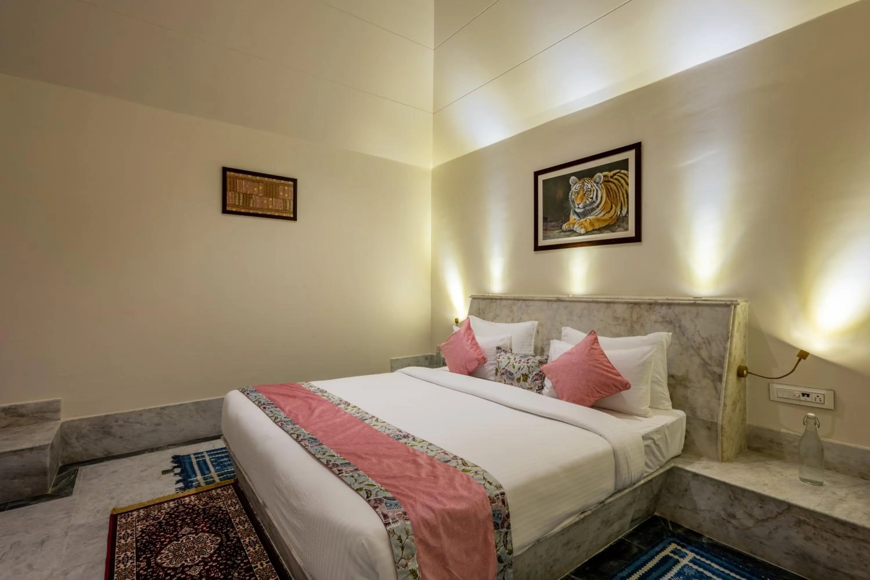 Bed in Aangan Resort Ranthambhore - A Private Pool Villa
