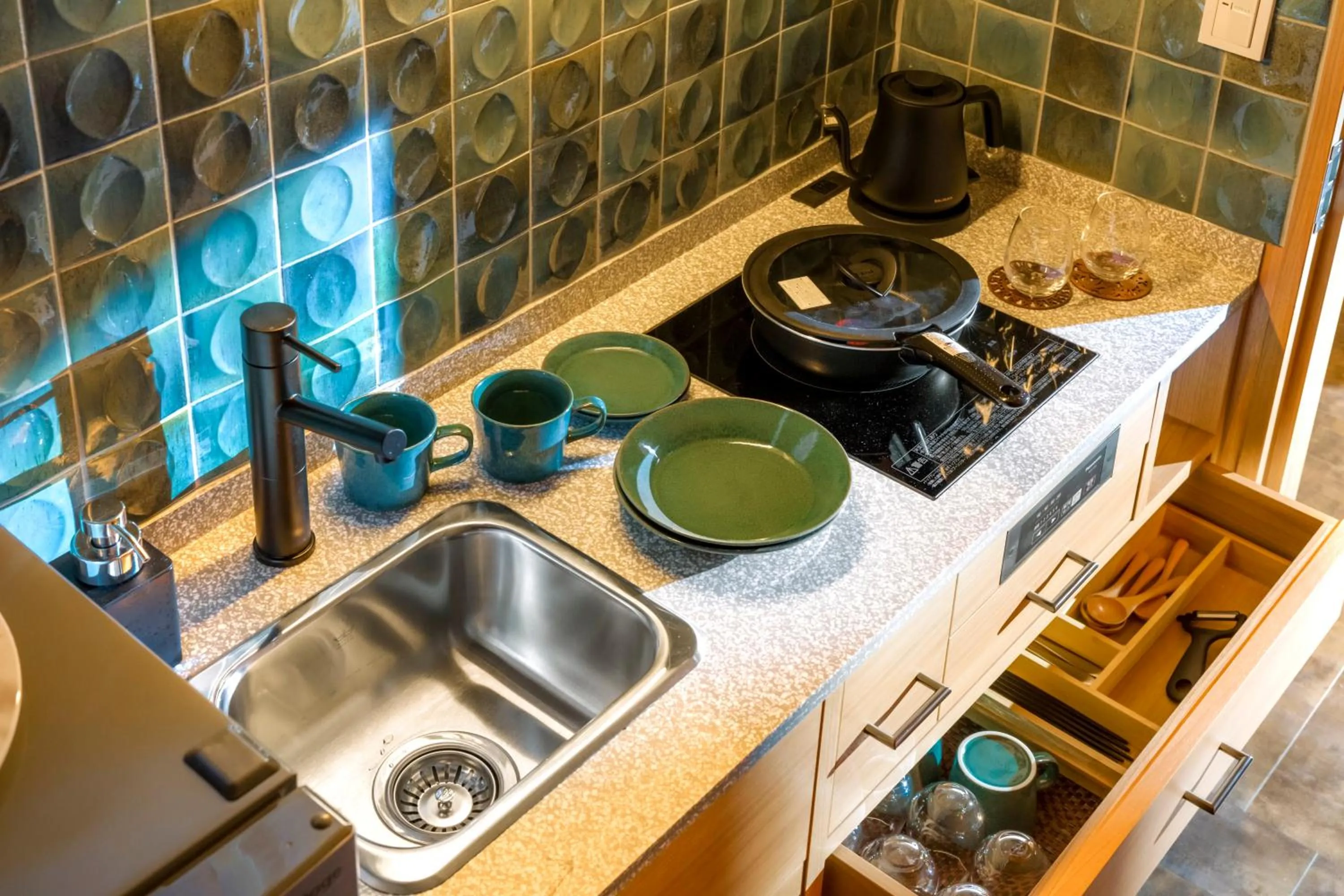 Kitchen or kitchenette in HOTEL BEACON ONOMICHI