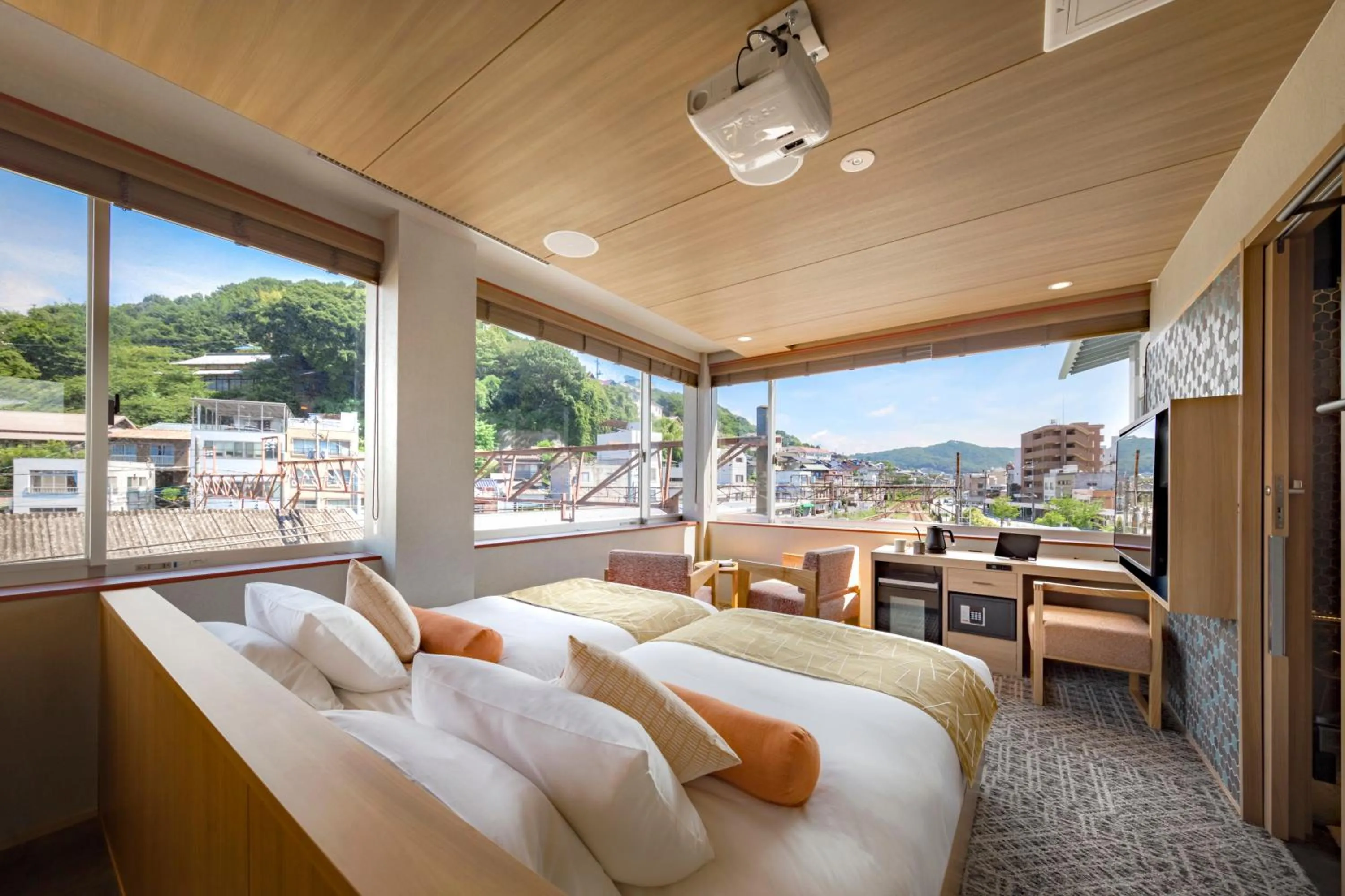 Bed in HOTEL BEACON ONOMICHI