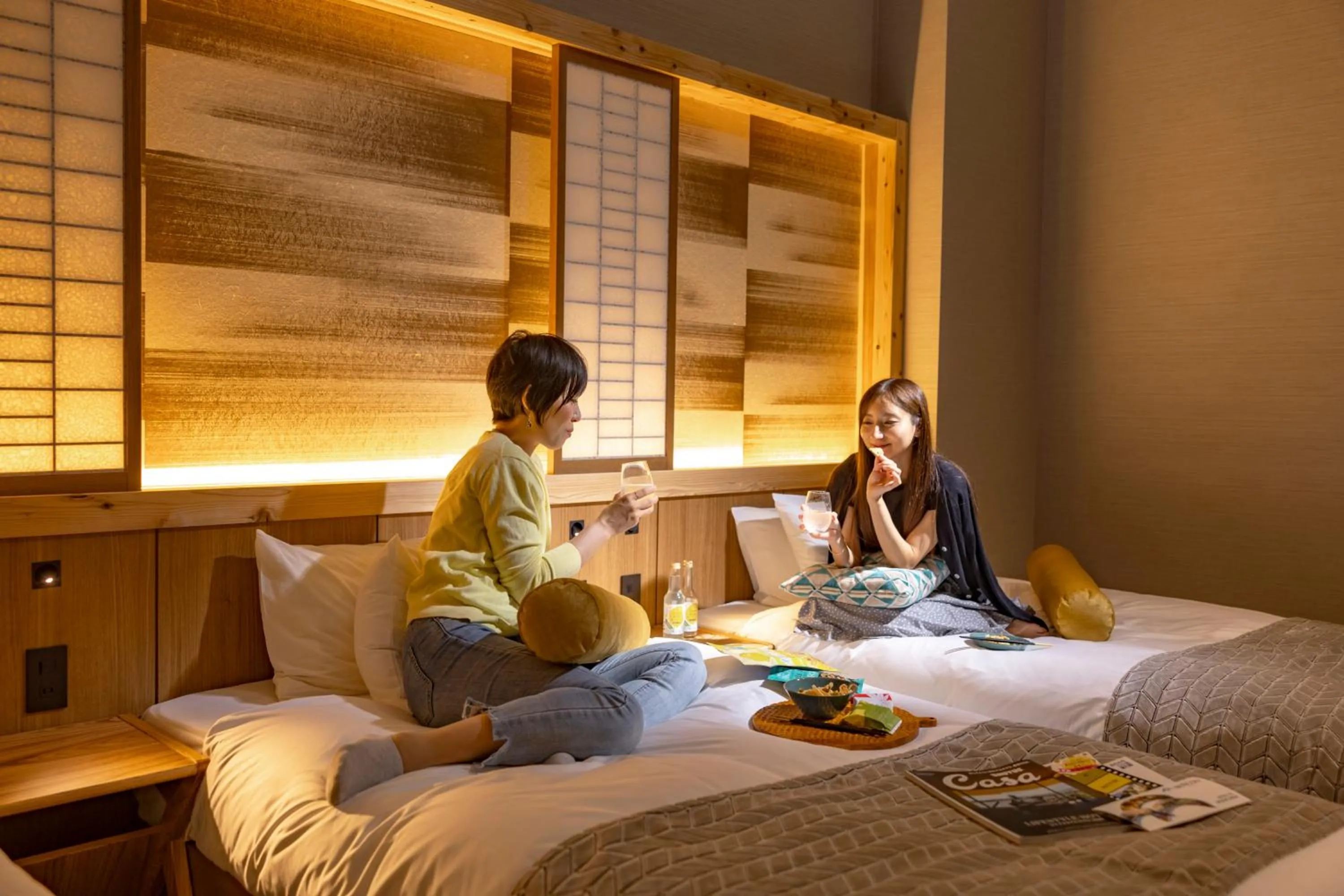 Bed in HOTEL BEACON ONOMICHI