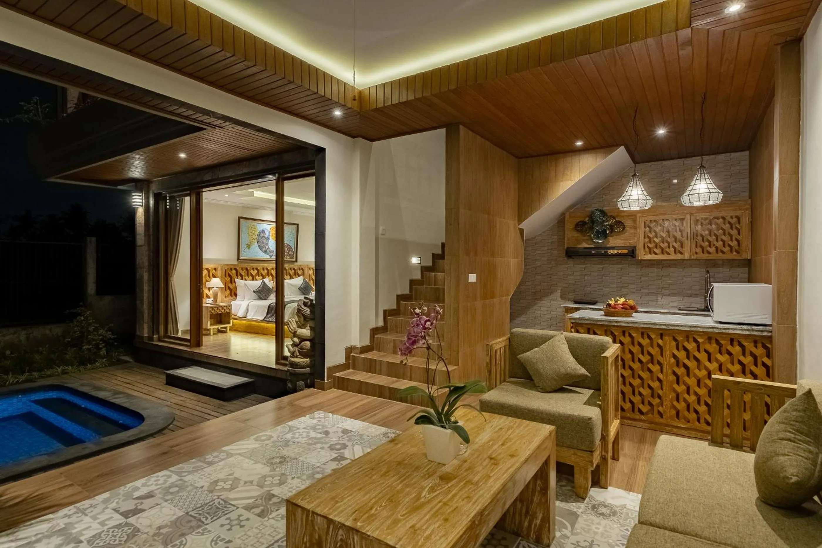 Living room in Gynandha Ubud Cottage