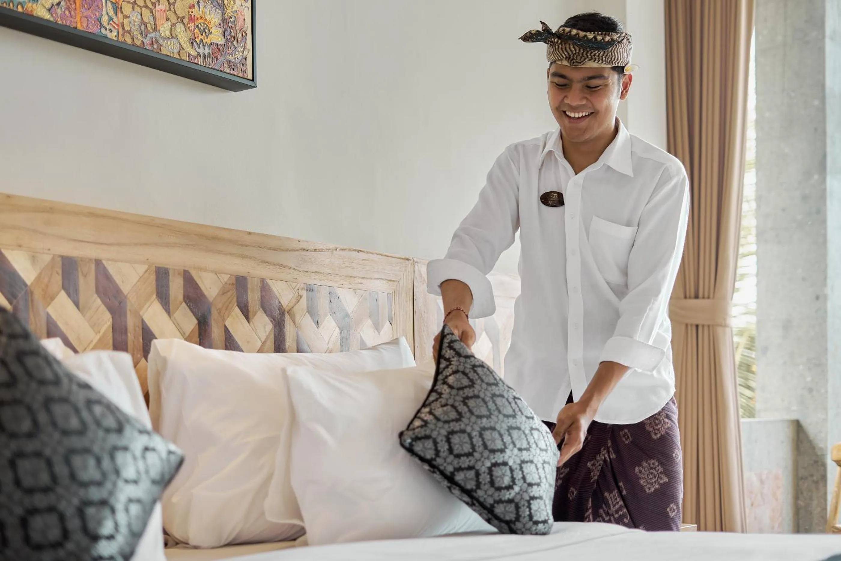 People, Bed in Gynandha Ubud Cottage