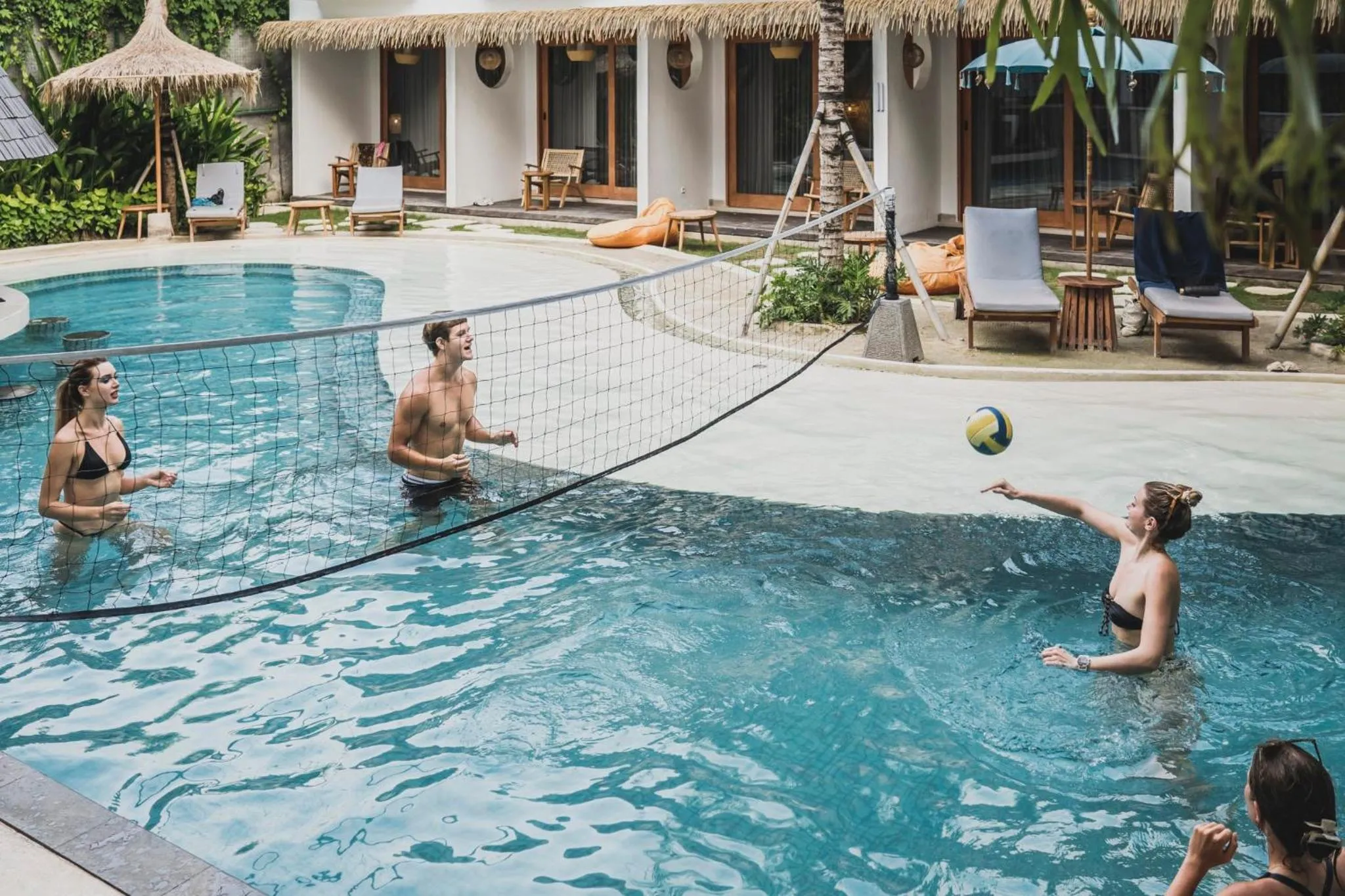 Swimming pool in Roomates Hostel Canggu by Ini Vie Hospitality