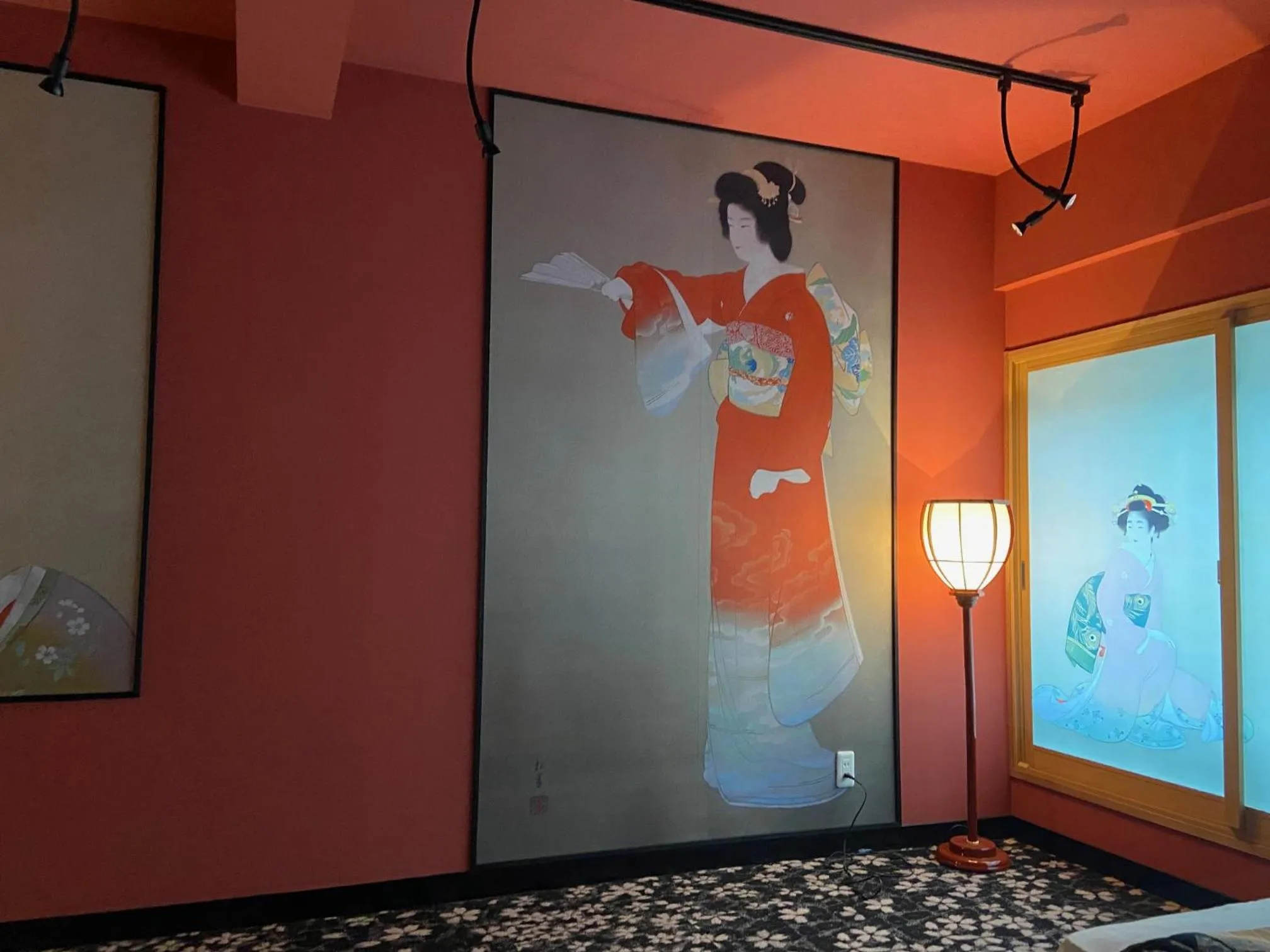 Decorative detail in Osaka Ukiyoe Ryokan