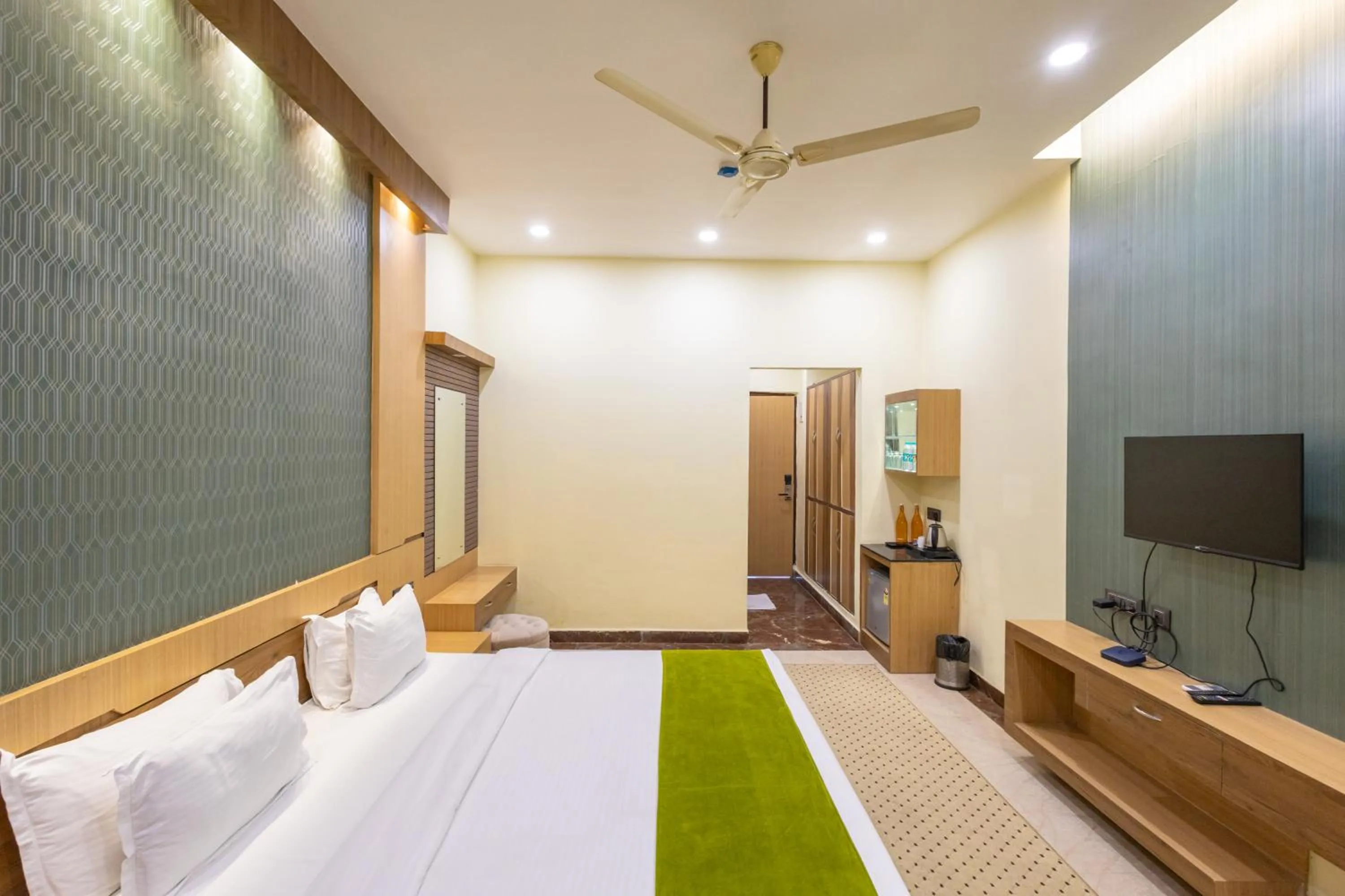 Bed in BUDDHA HERITAGE RESORT