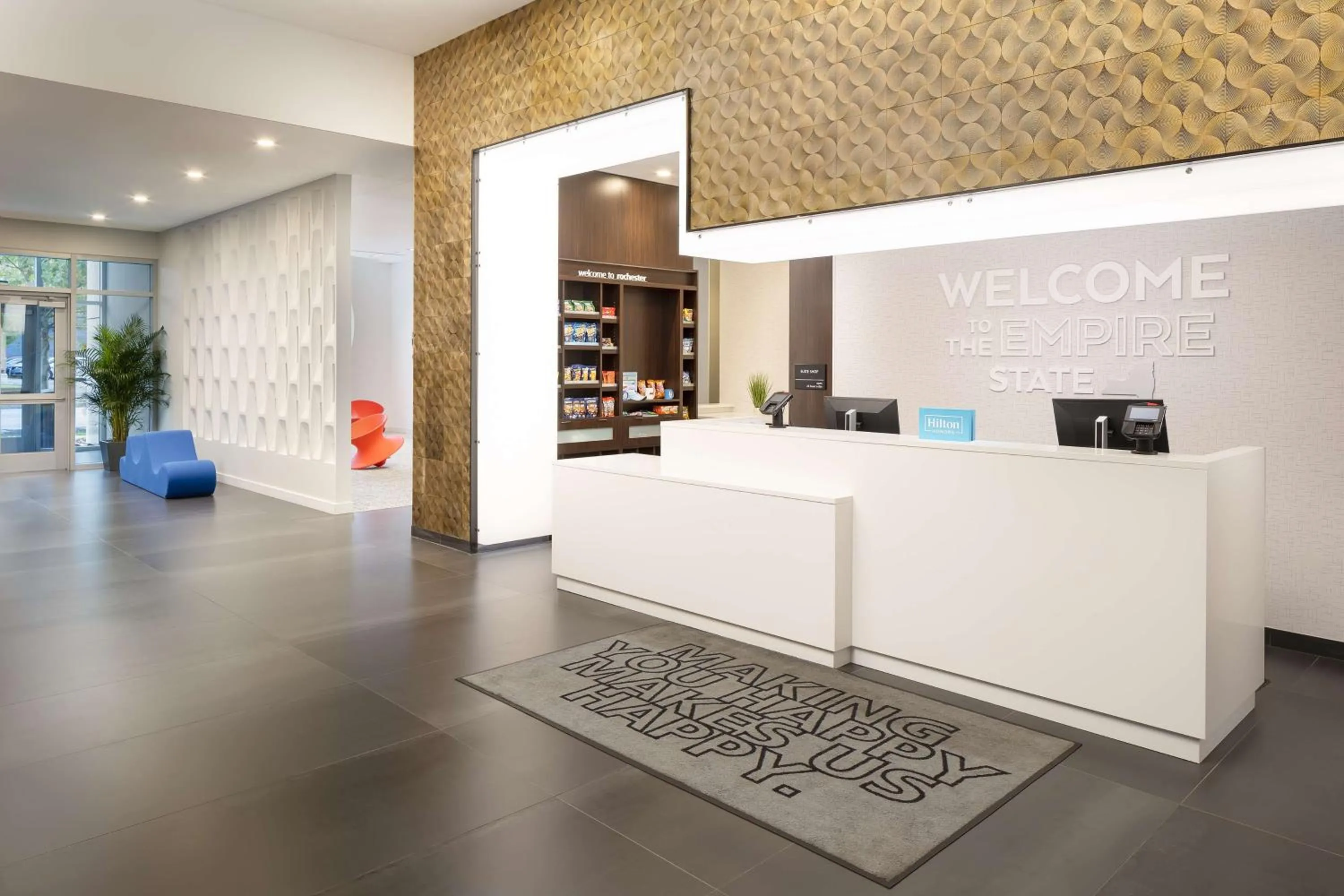 Lobby or reception in Hampton Inn & Suites Rochester Downtown