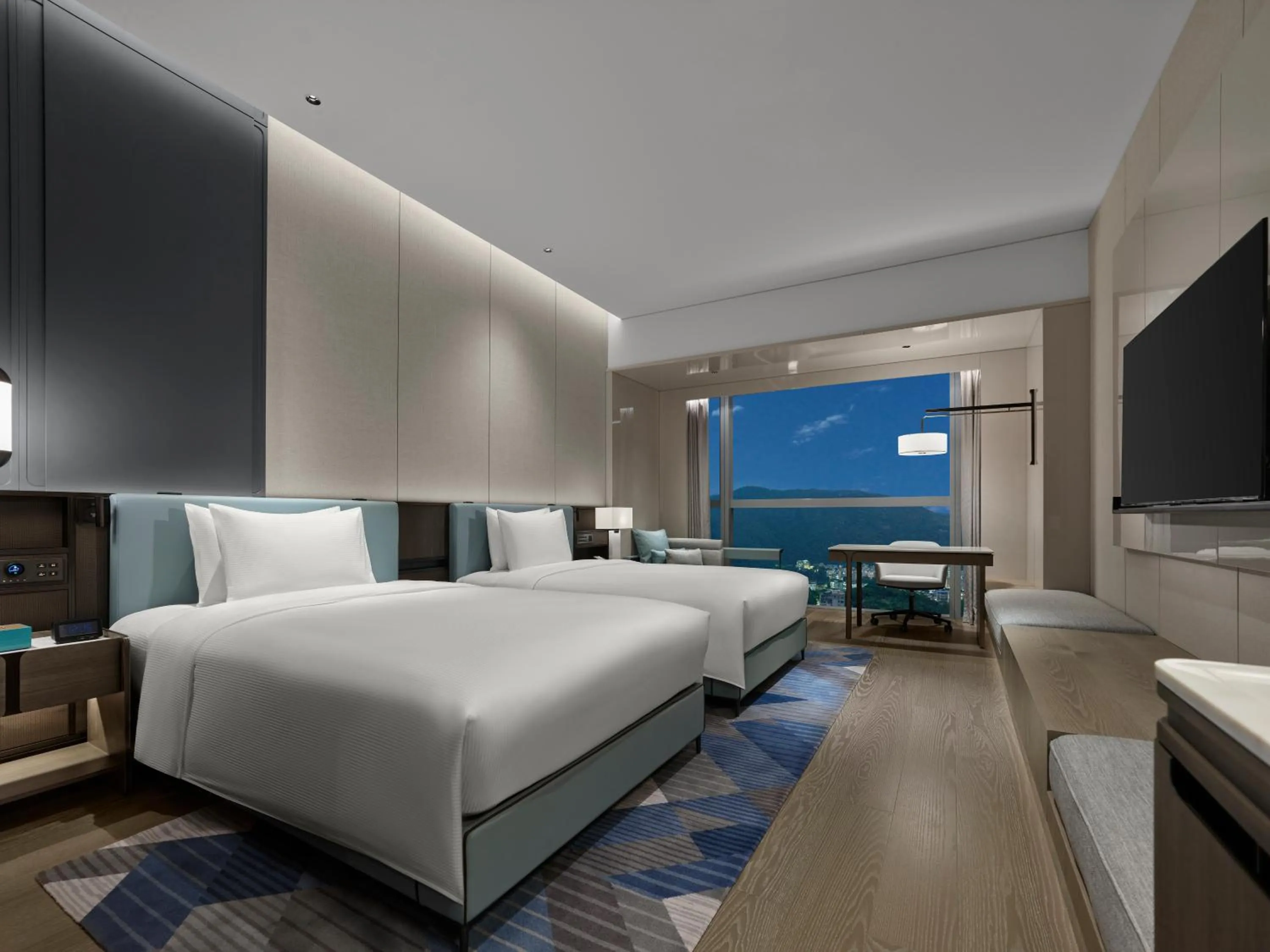 Bedroom, Bed in Hilton Zhuhai