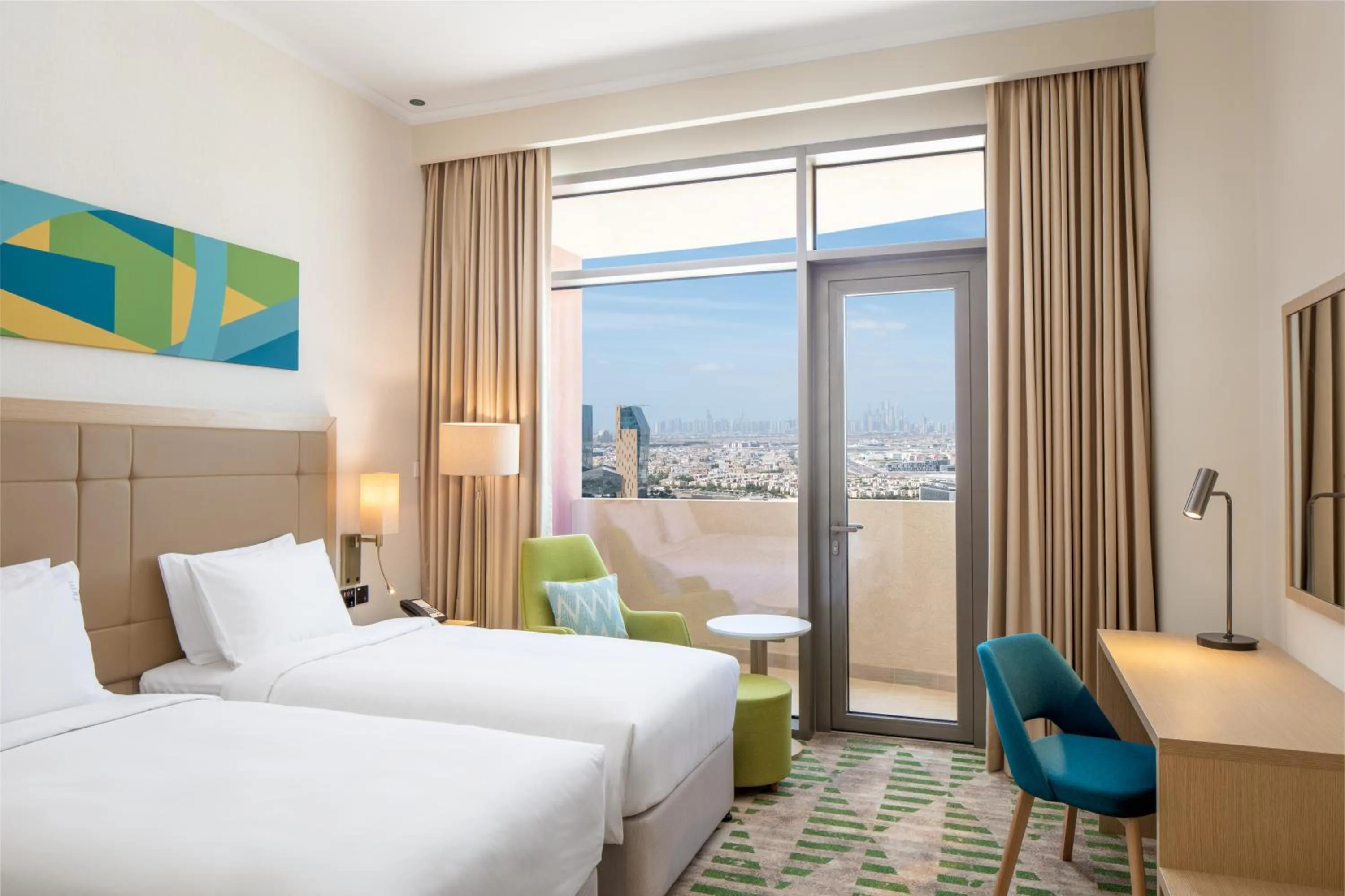 Bedroom, Bed in Holiday Inn & Suites - Dubai Science Park by IHG