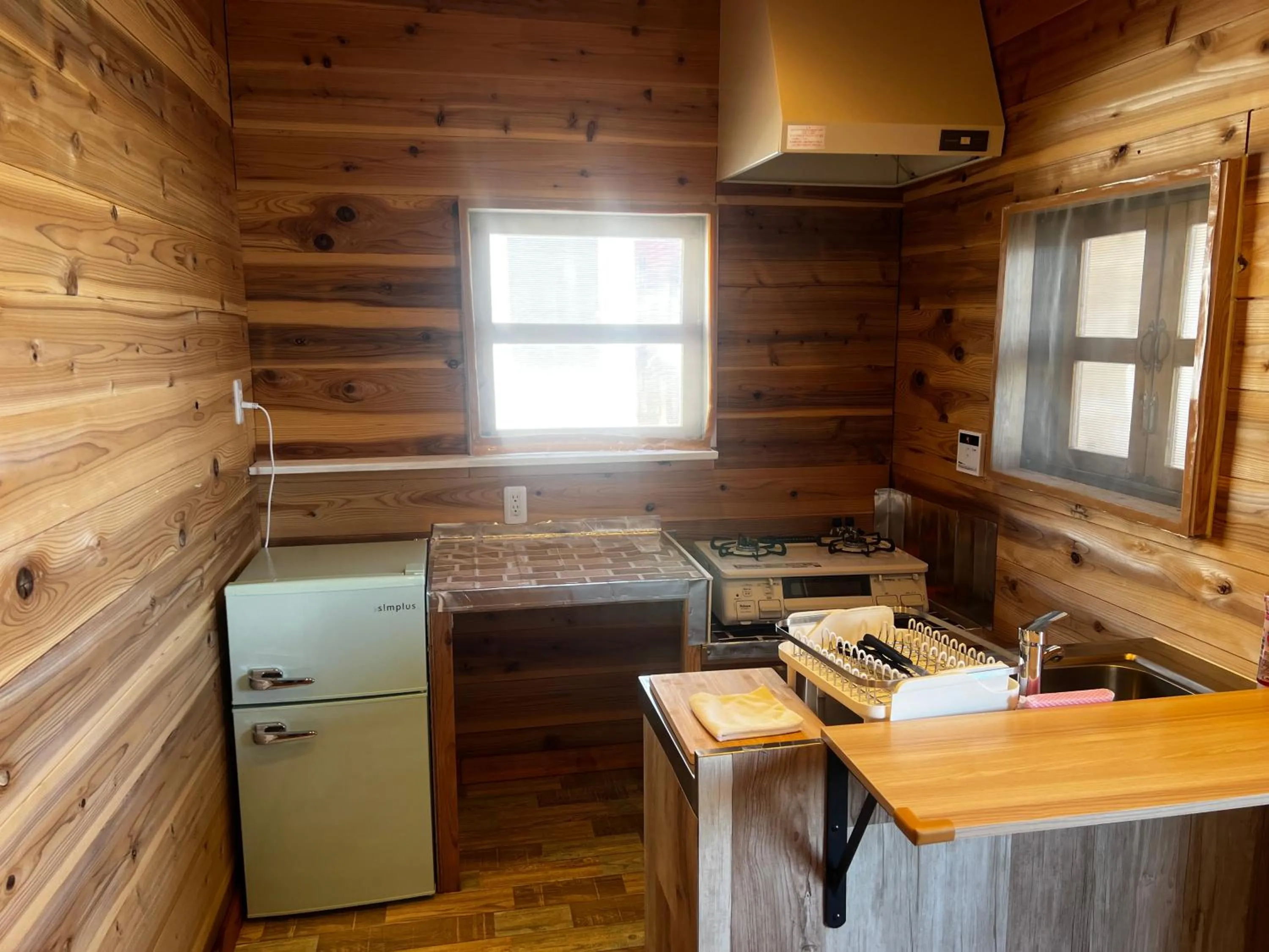 Kitchen or kitchenette in Glamping Village LEAF