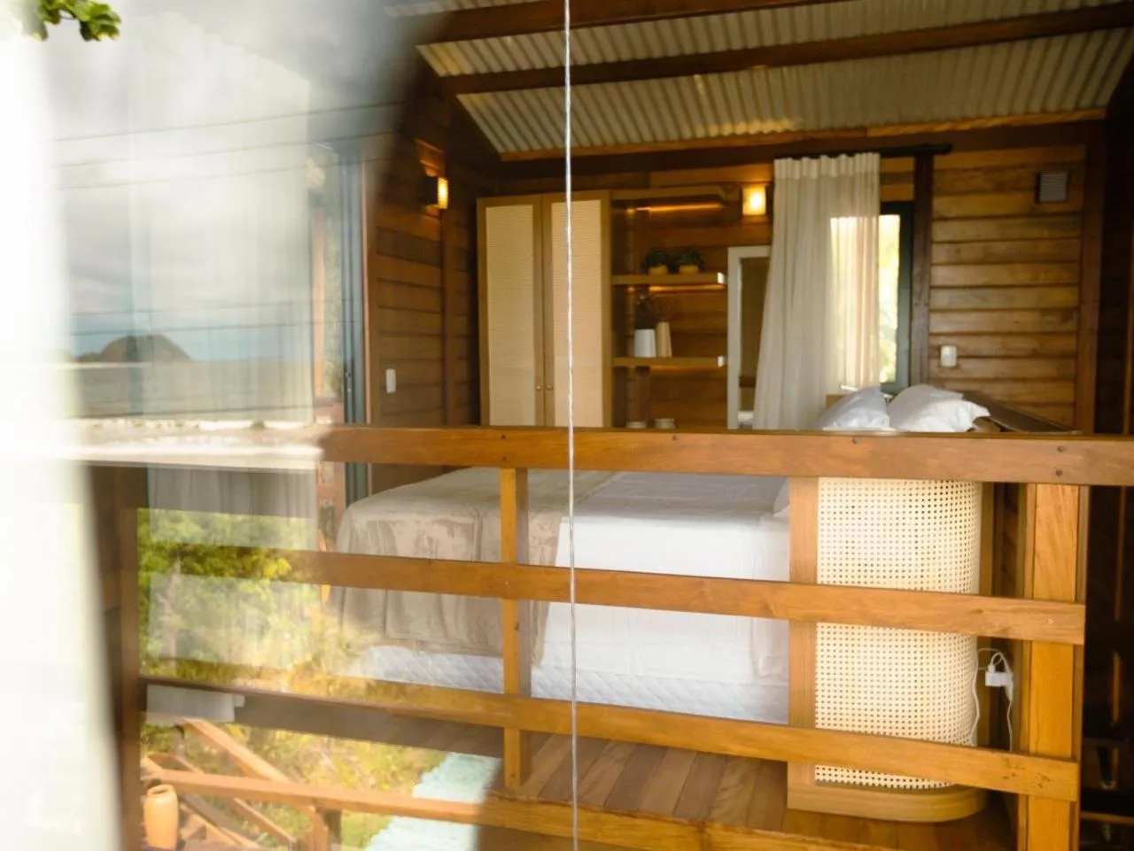 Living room in Ilha do Mel Lodges