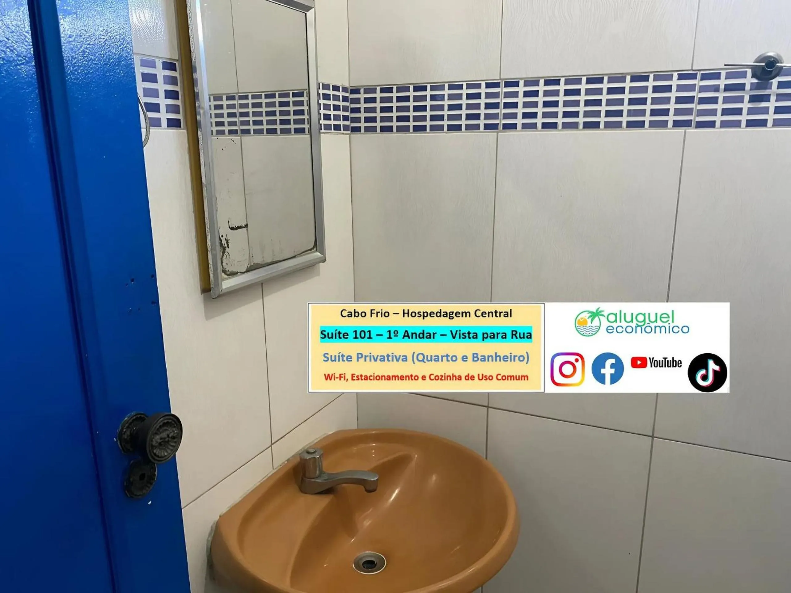 Toilet in Cabo Frio - Hospedagem Central - Aluguel Econômico