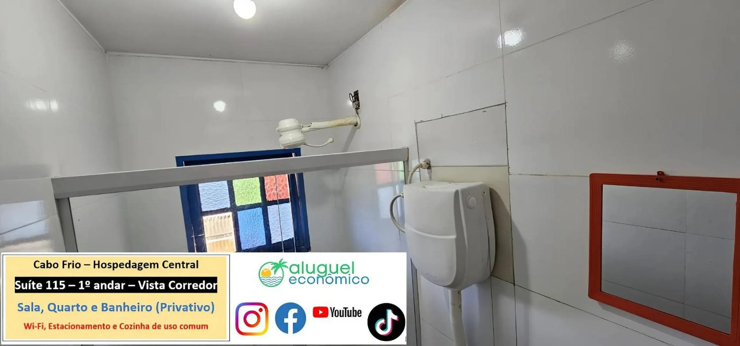 Toilet in Cabo Frio - Hospedagem Central - Aluguel Econômico