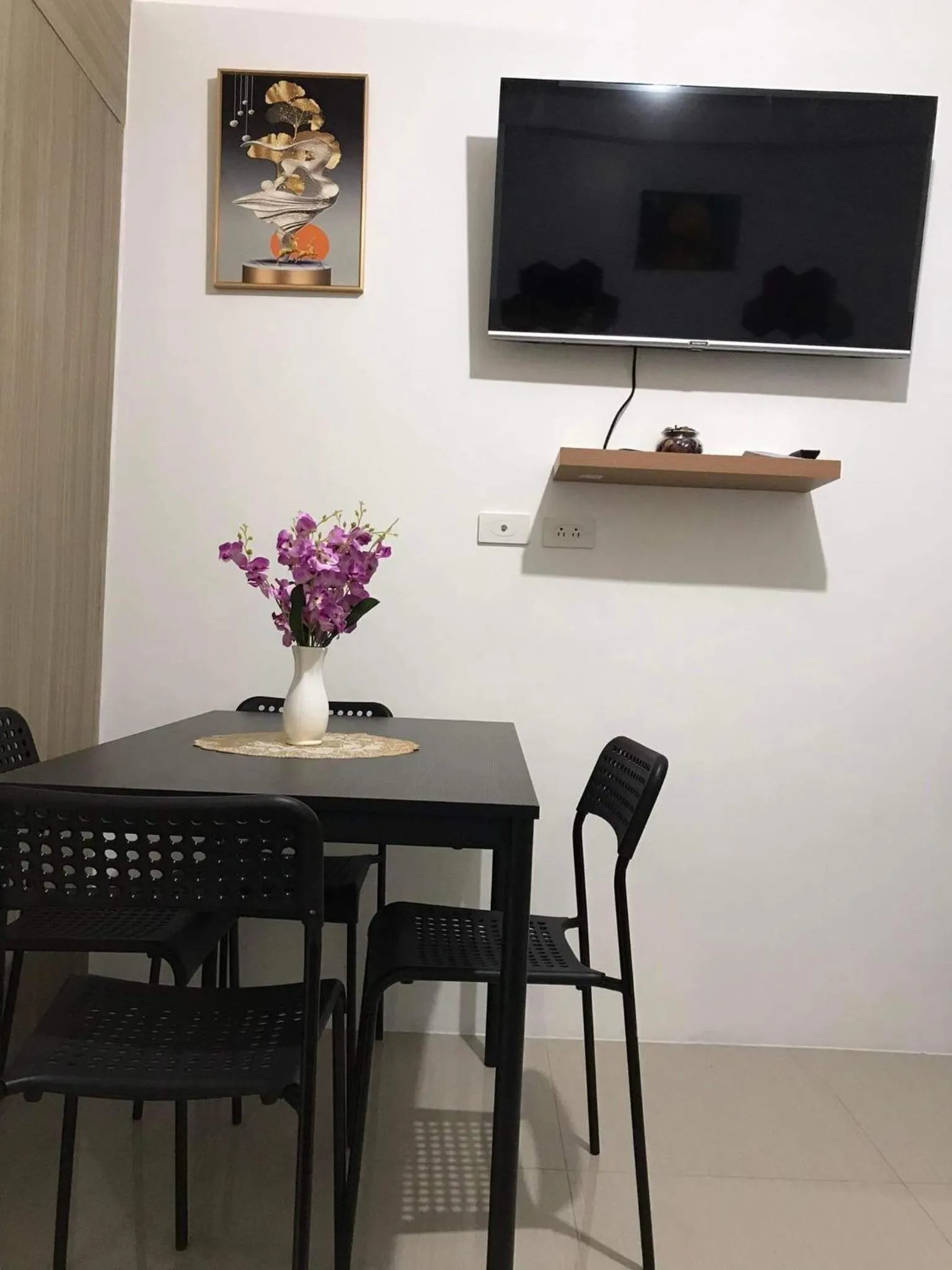 Dining area in Shore Residence condotel,Pasay city Philippines