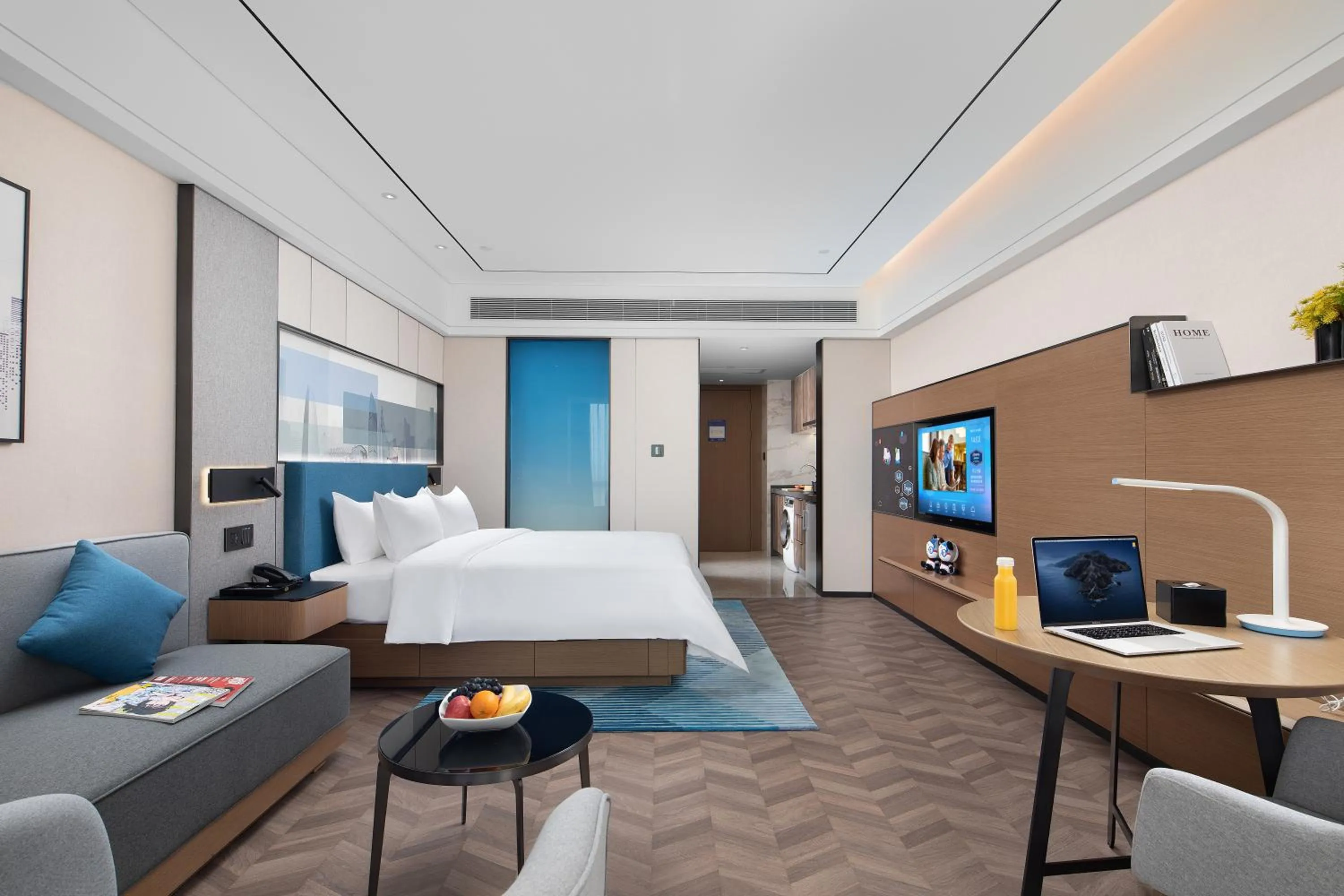 Bed in Hampton By Hilton Shenzhen Futian Mangrove Park Apartments