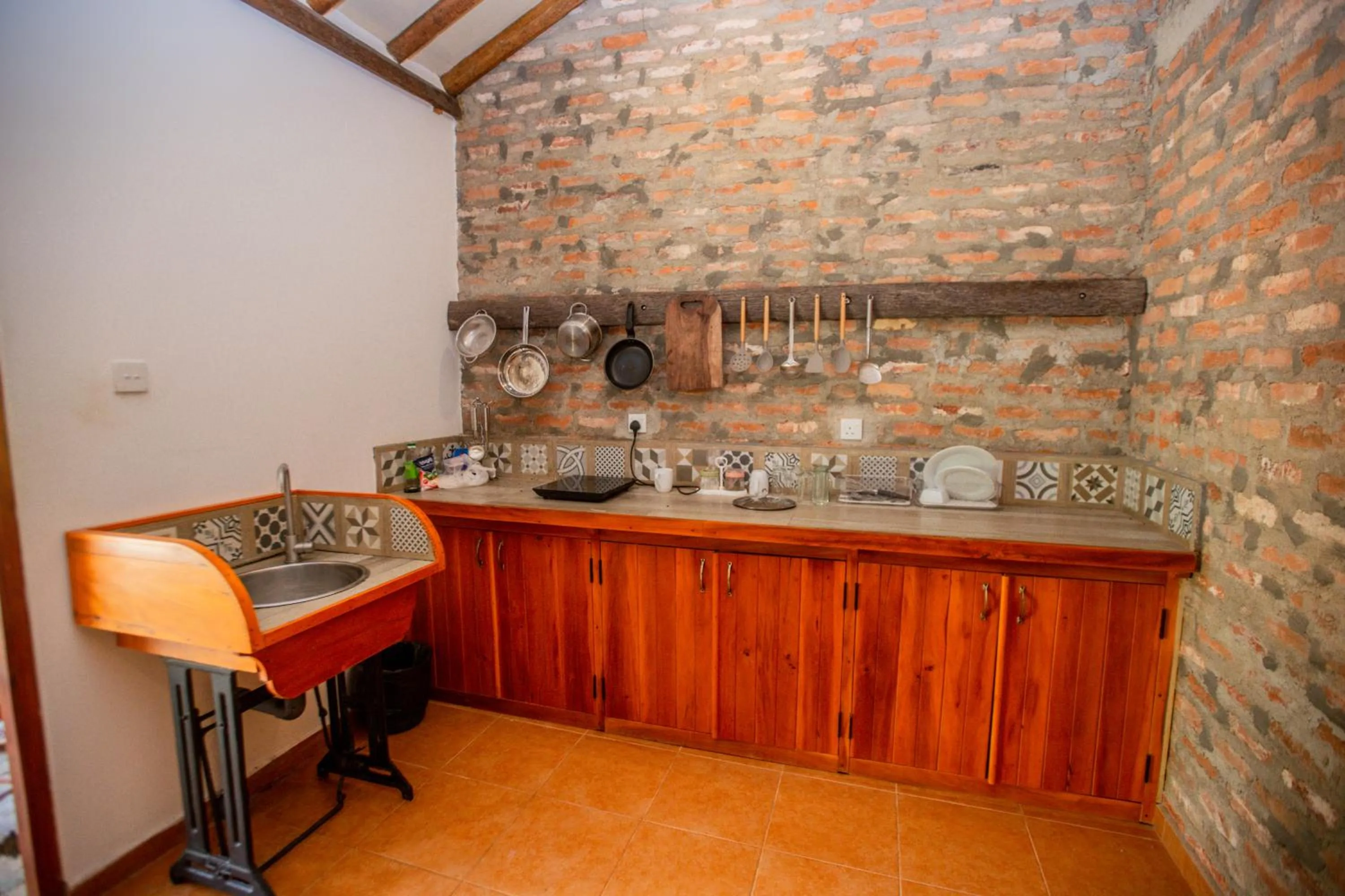 Communal kitchen in The Coastal Village Cabanas