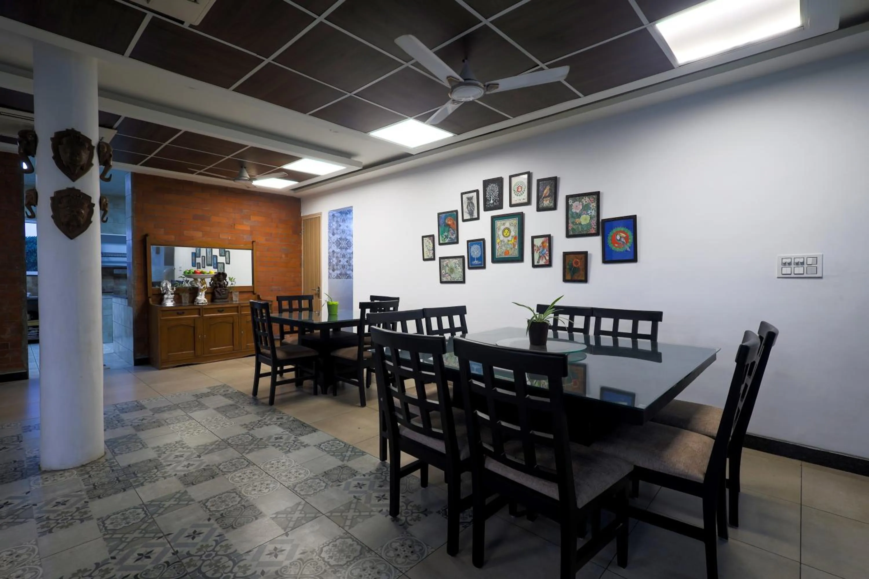 Dining area in InnBox Farmstay - Rajpura Punjab