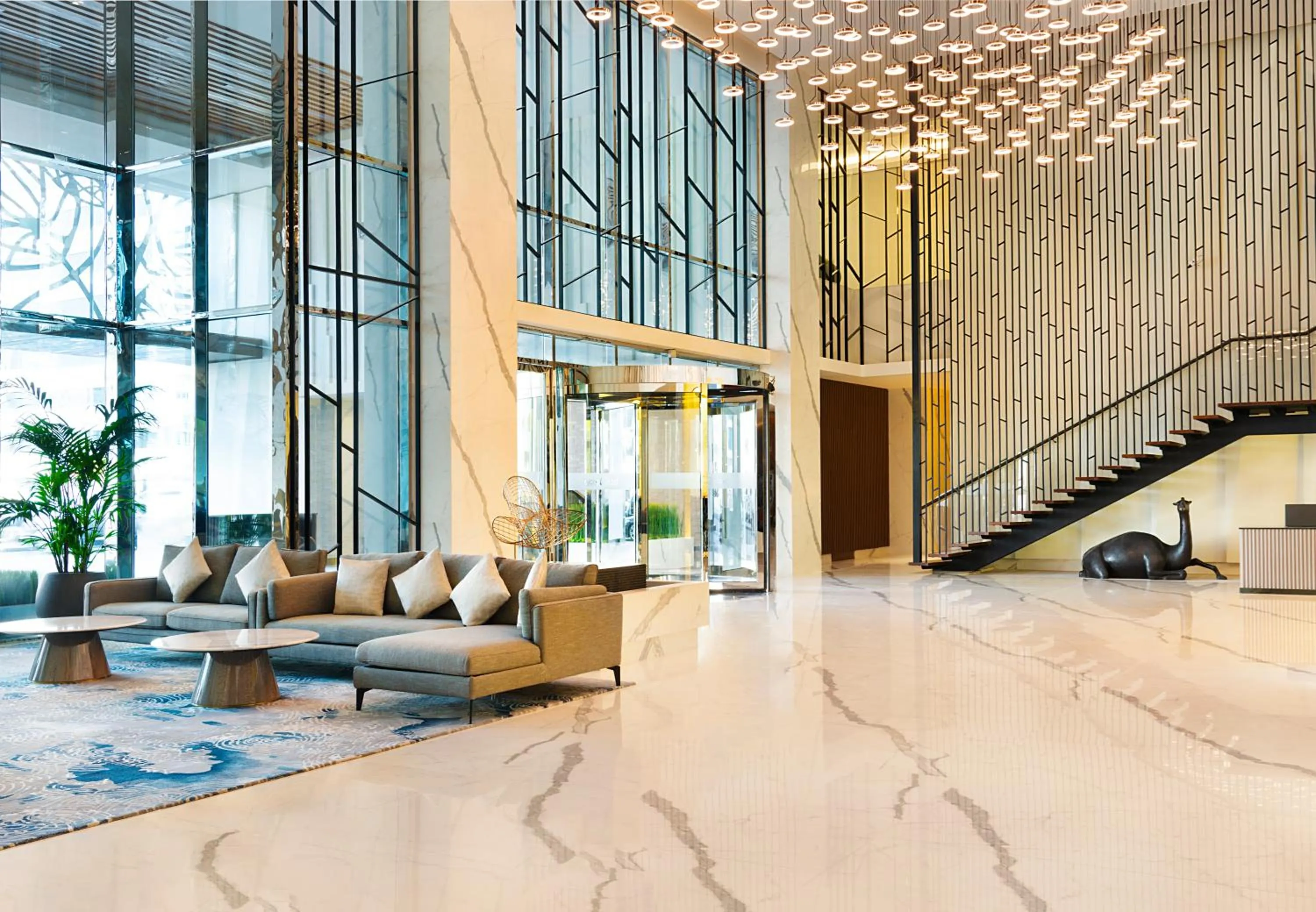 Seating area in Asiana Grand Hotel