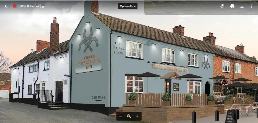 Property building in Three Horseshoes, Bubbenhall