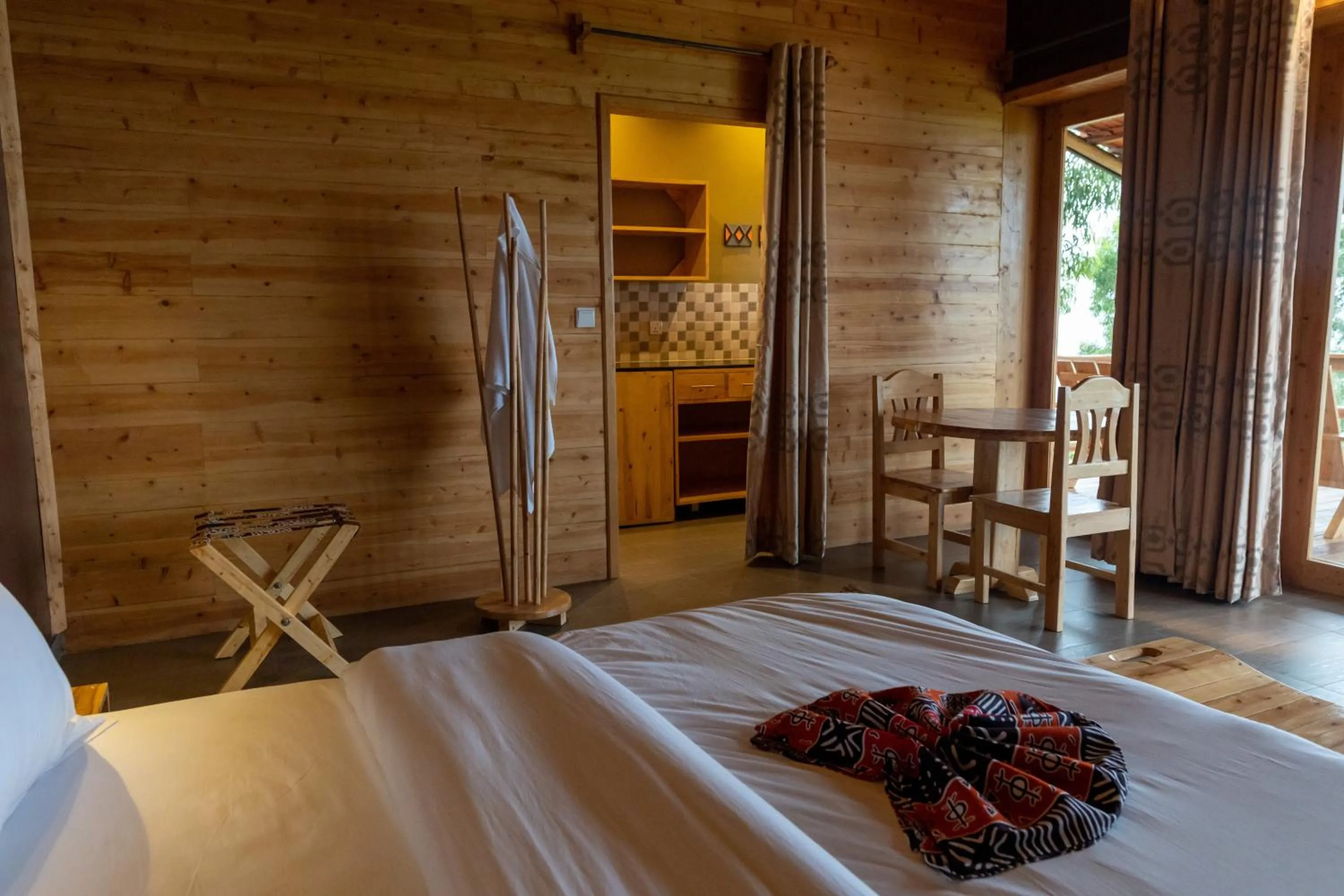Photo of the whole room, Bed in Umutuzo Lodge Kivu Lake