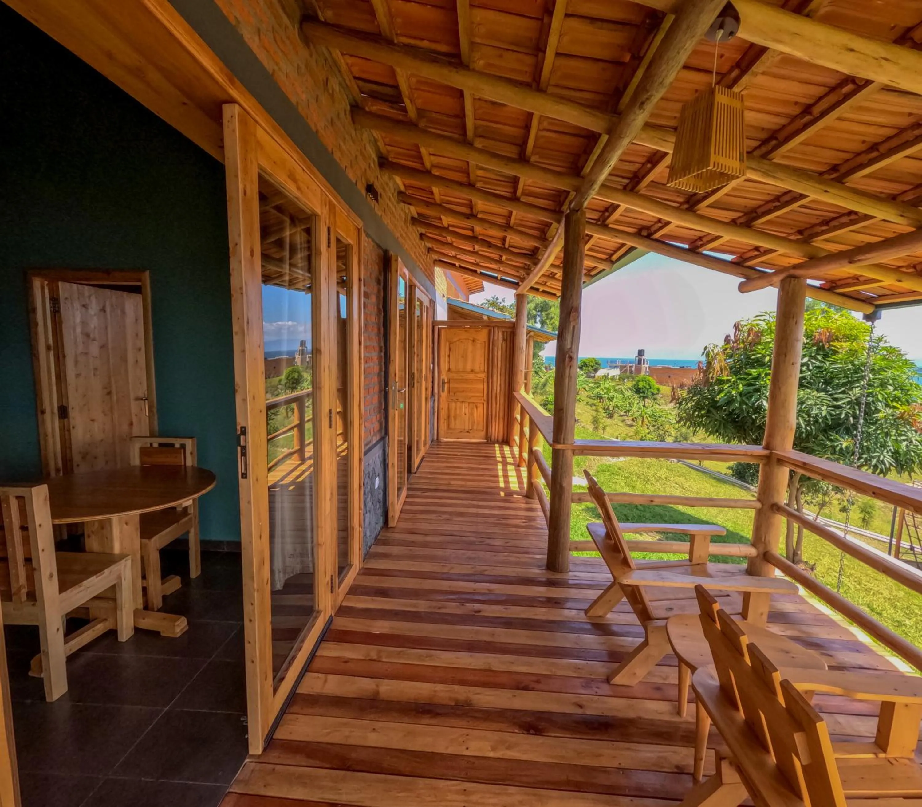 Balcony/Terrace in Umutuzo Lodge Kivu Lake