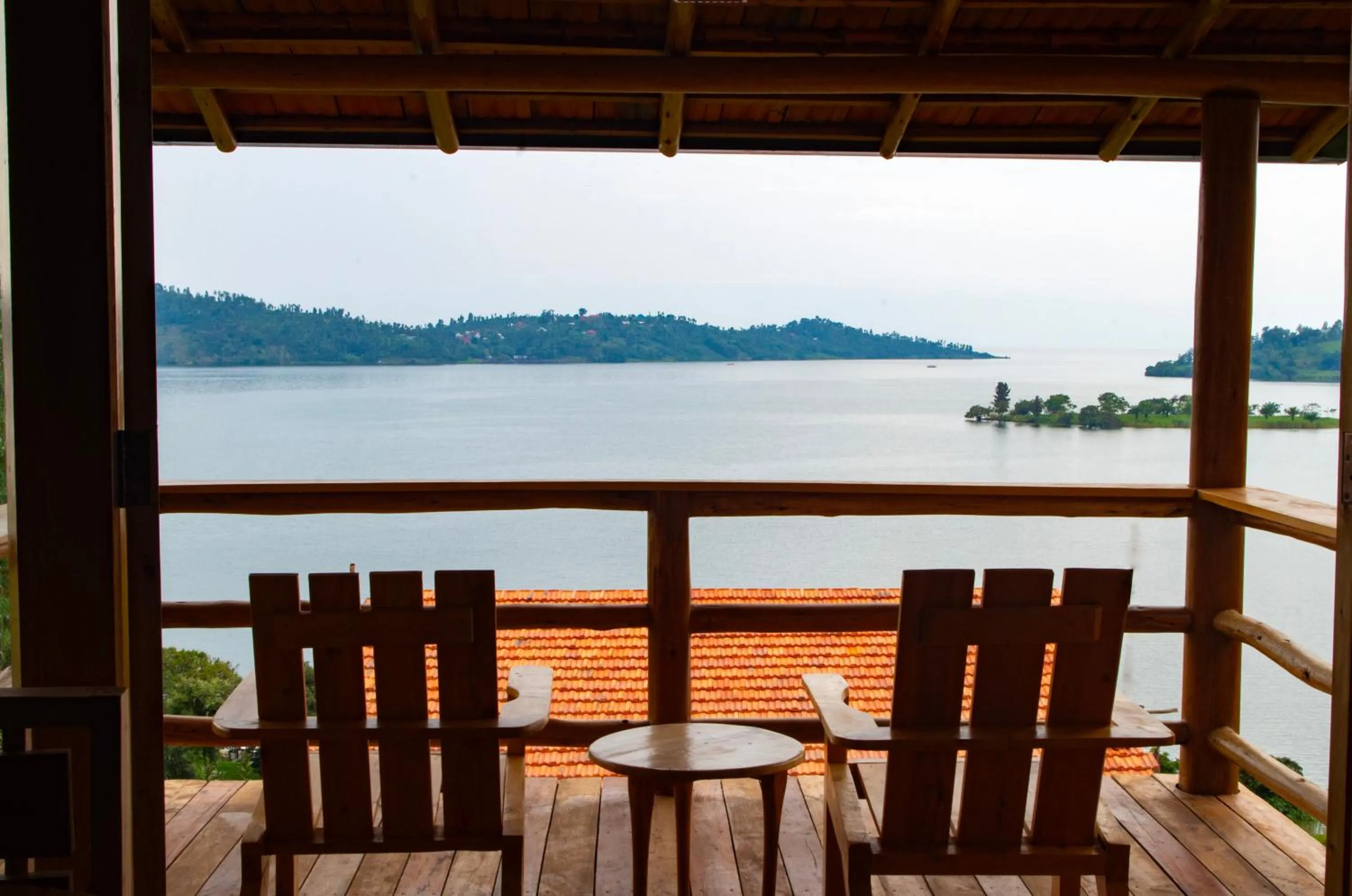 Balcony/Terrace in Umutuzo Lodge Kivu Lake