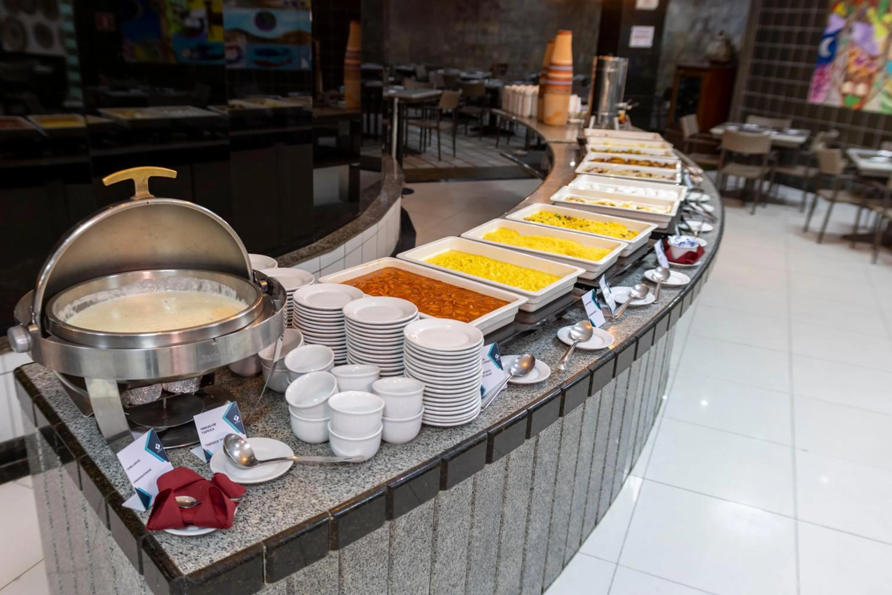 Buffet breakfast in Fiesta Bahia Hotel