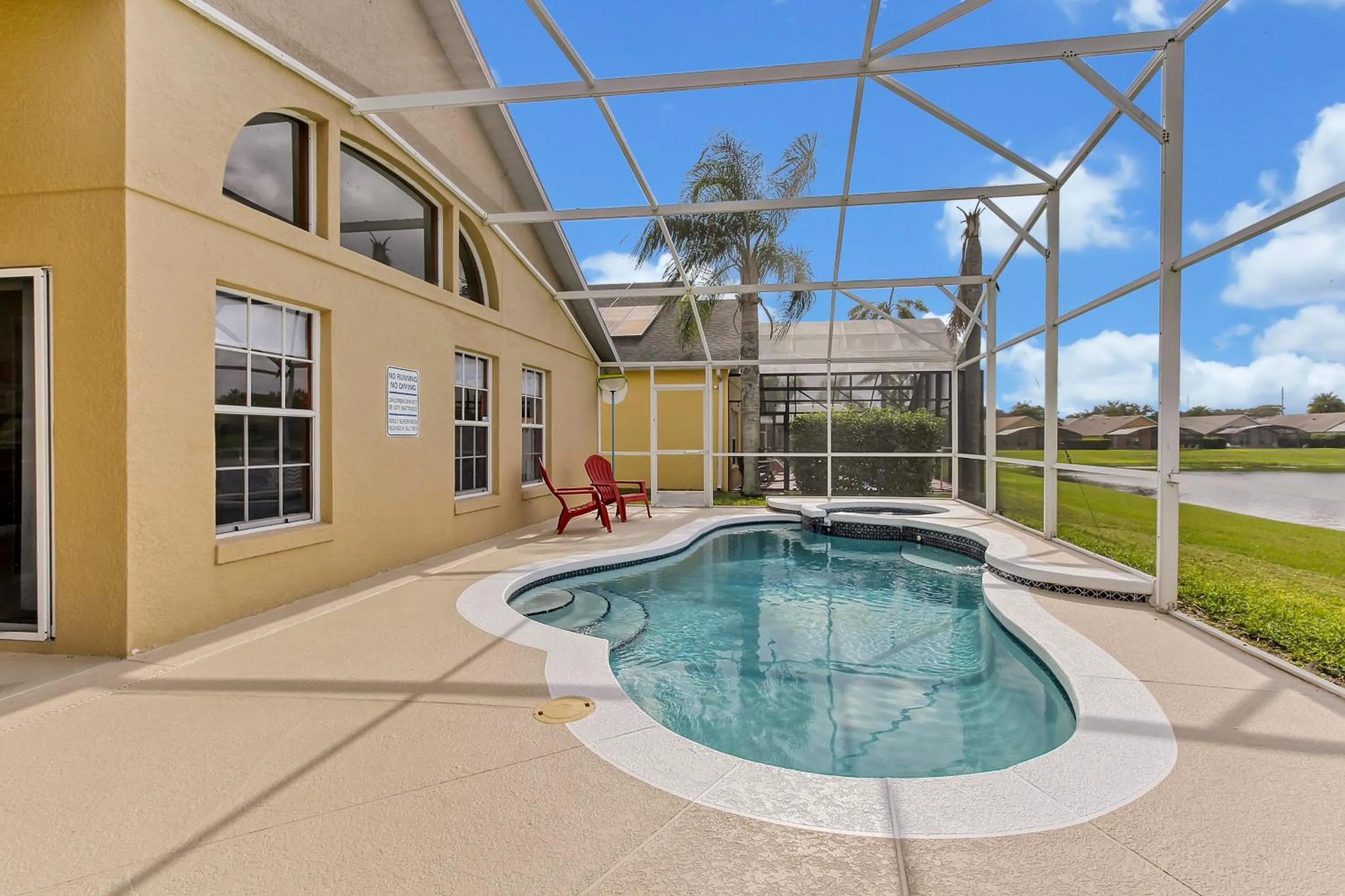 Patio in Star Lake Oasis - 4 bed family pool home