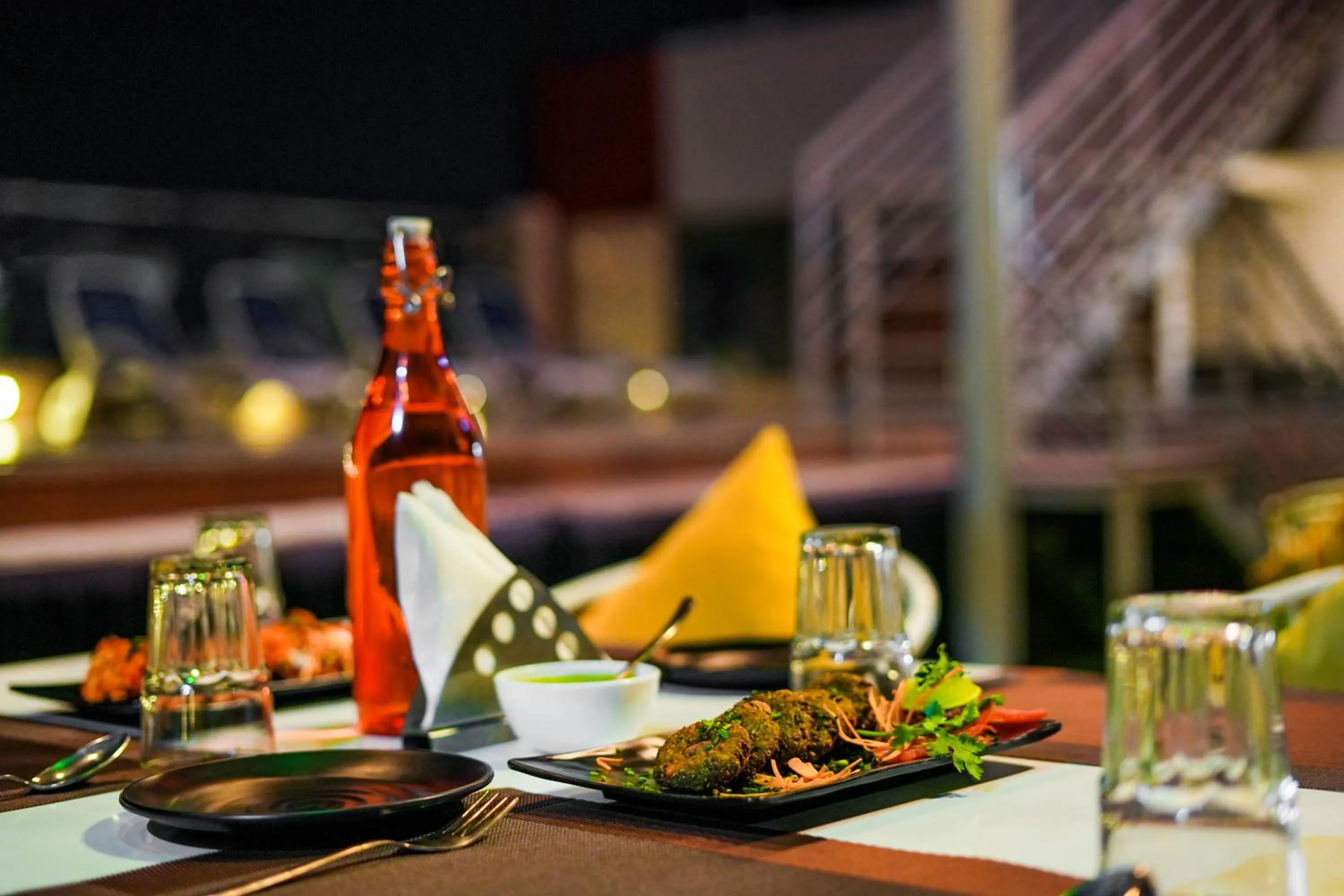 Restaurant/places to eat in Pax Hotel Grand Blue 3 min walk from Udaipur city Railway Station