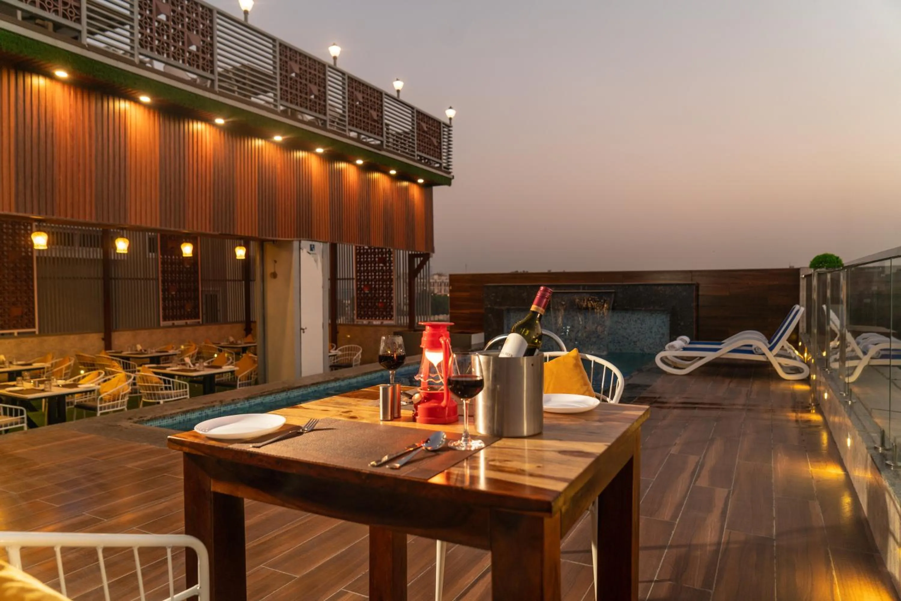 Natural landscape in Pax Hotel Grand Blue 3 min walk from Udaipur city Railway Station