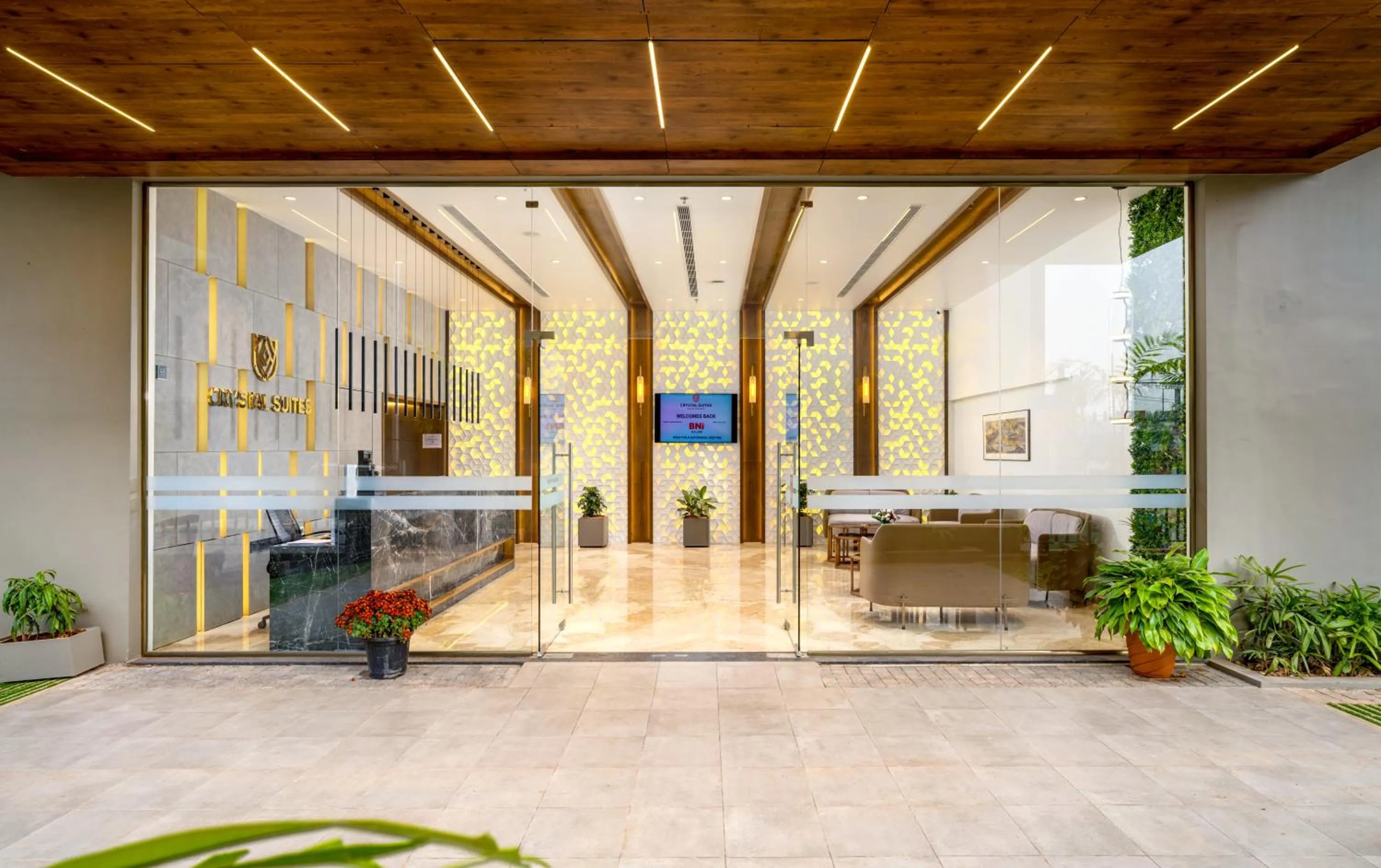 Lobby or reception in Crystal Suites